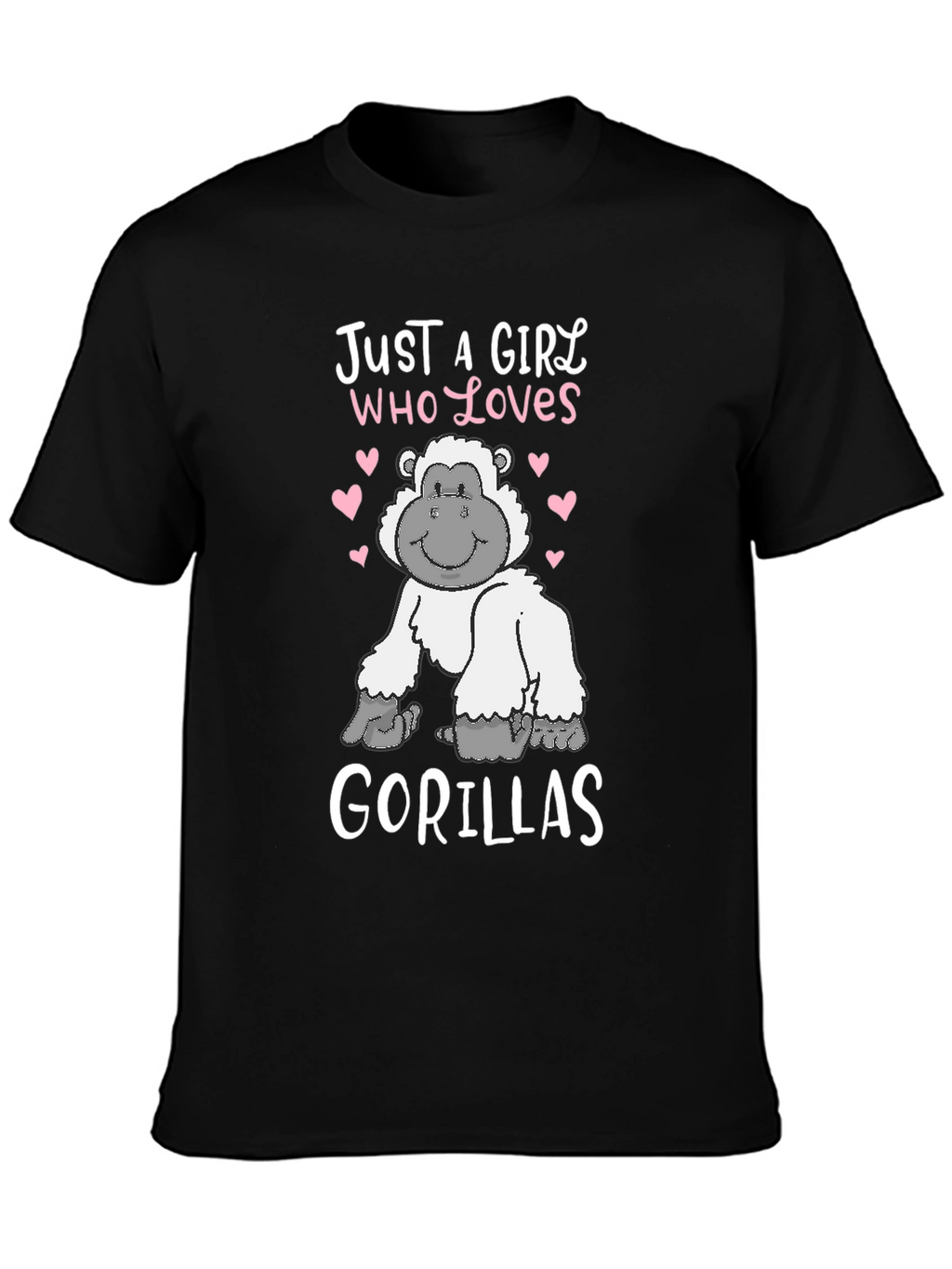 Just a Girl Who Loves Gorillas T-Shirt