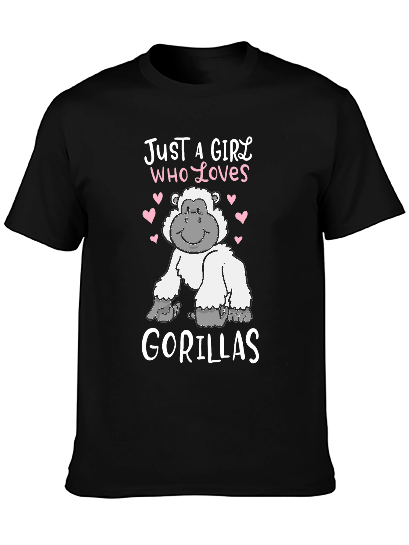 Just a Girl Who Loves Gorillas T-Shirt