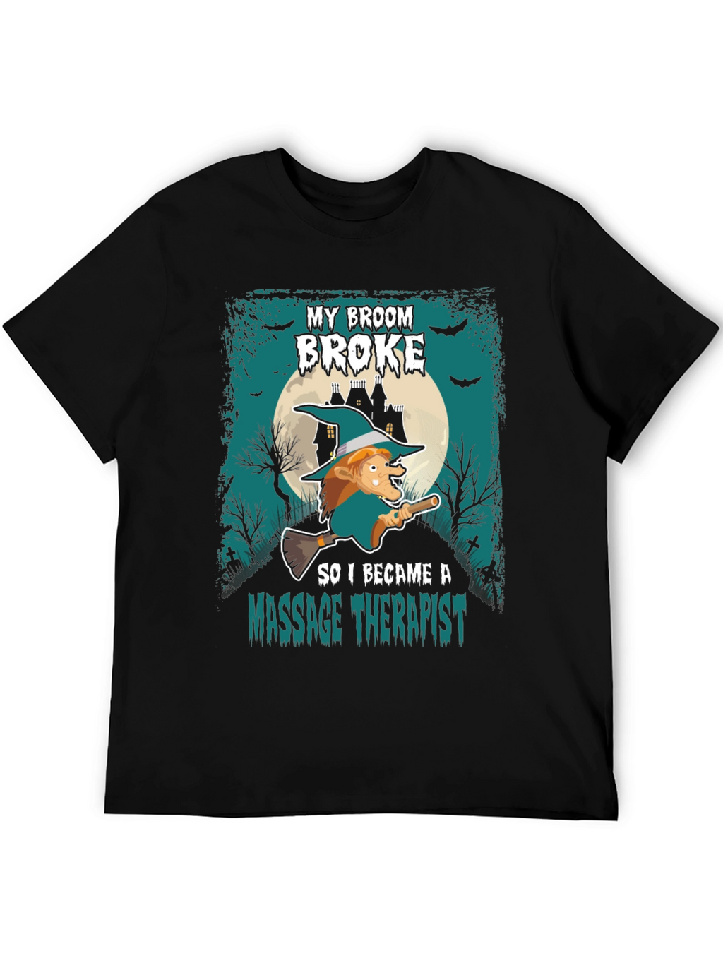 Funny Halloween Witch Massage Therapist T-Shirt