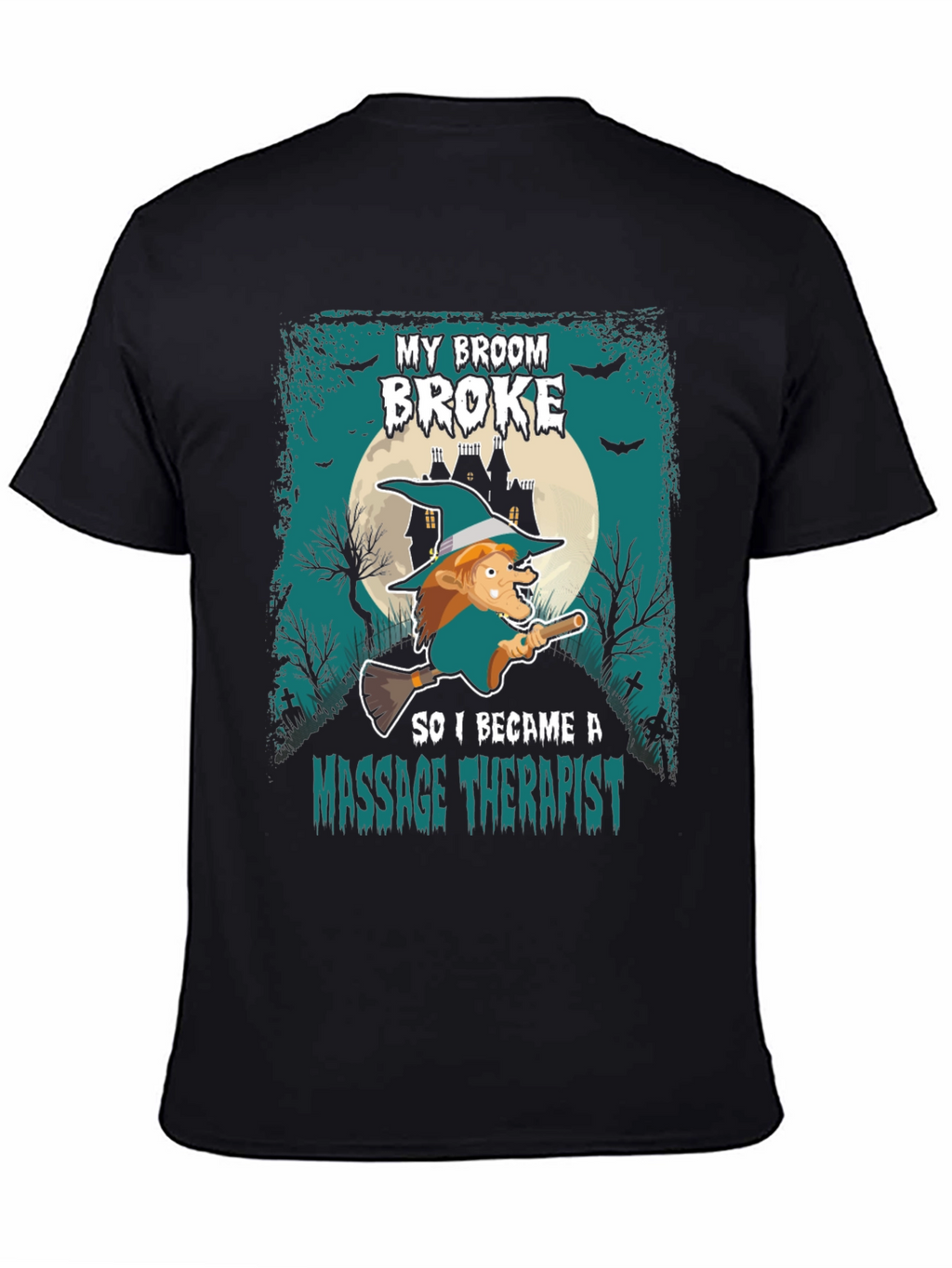 Funny Halloween Witch Massage Therapist T-Shirt
