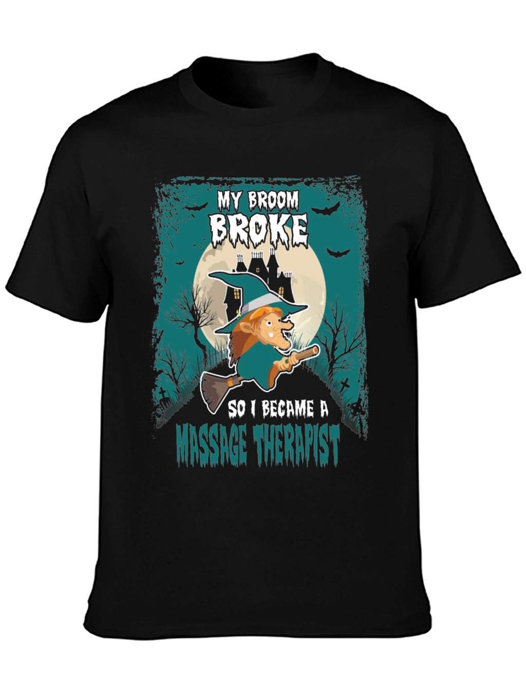 Funny Halloween Witch Massage Therapist T-Shirt