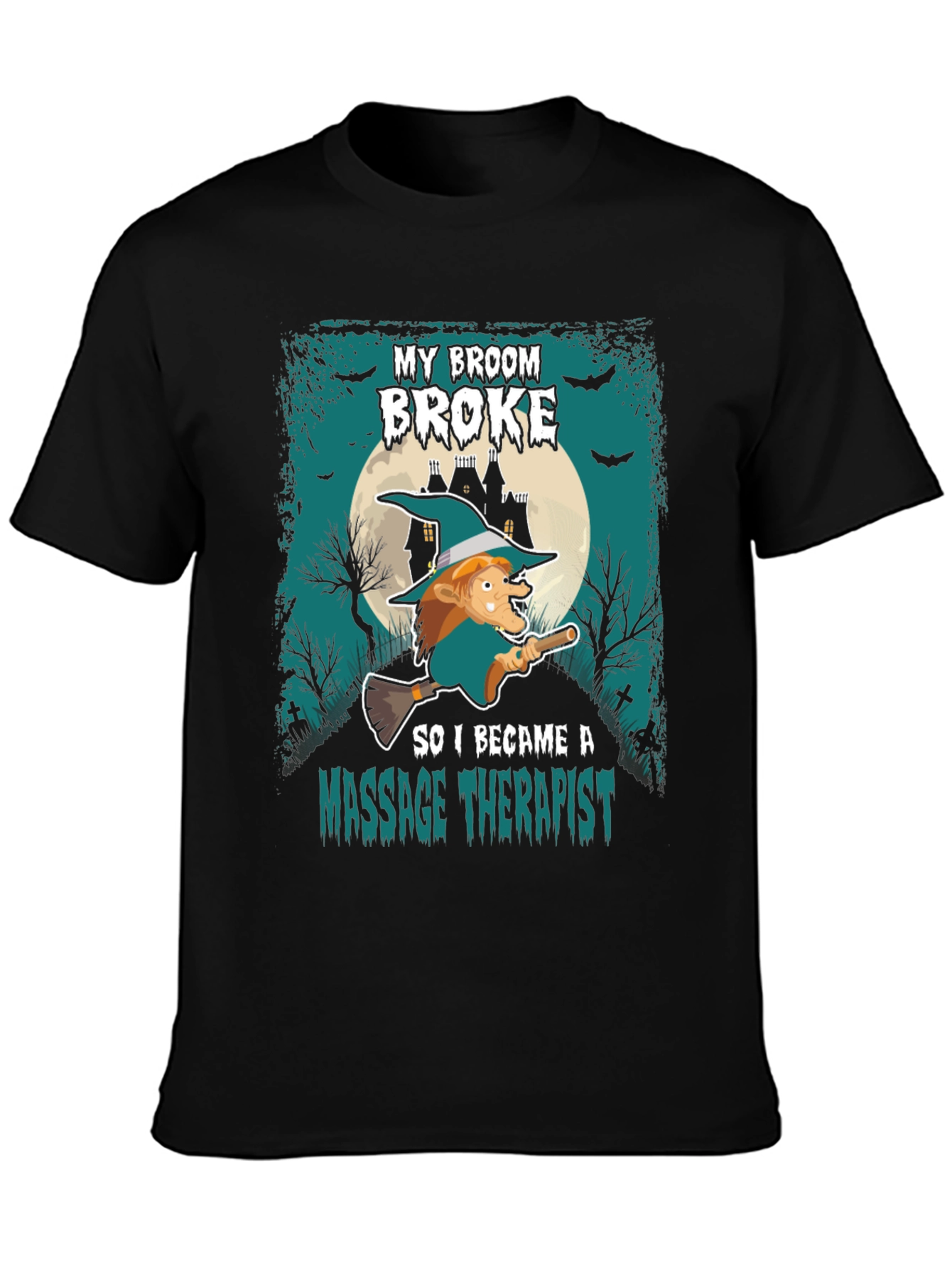 Funny Halloween Witch Massage Therapist T-Shirt