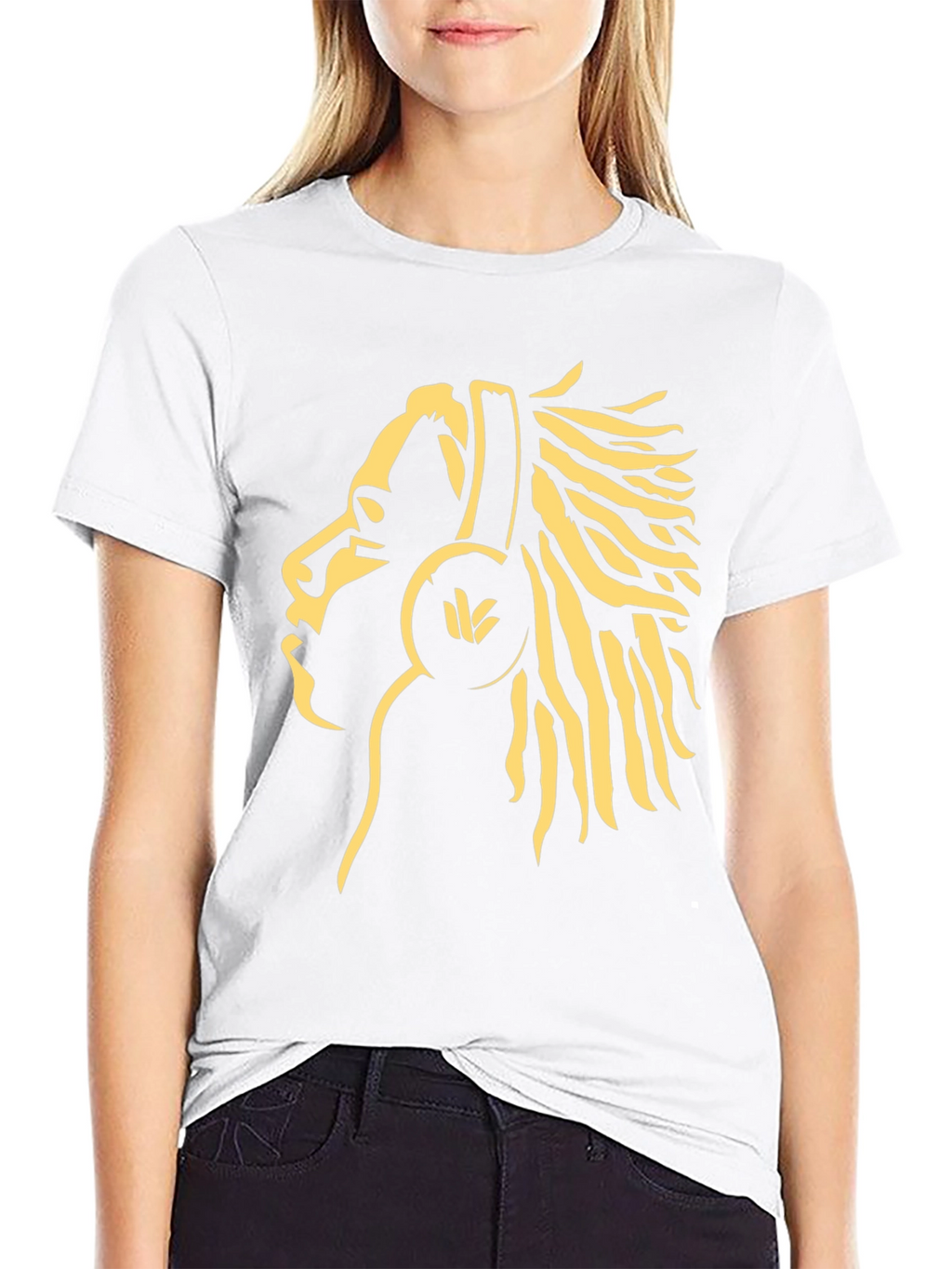 Rasta Man Headphones Graphic Tee - Black