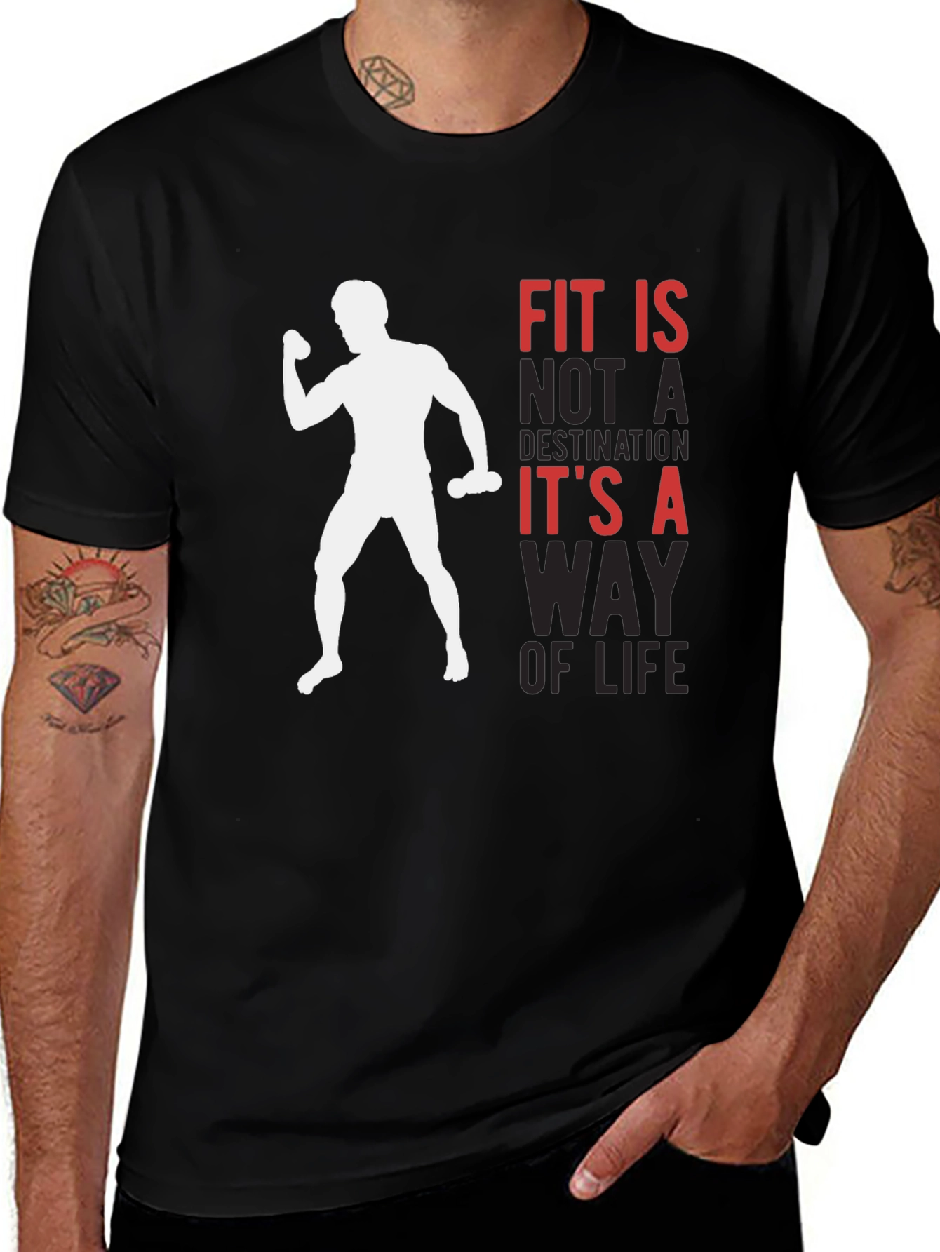 Fit is a Way of Life T-Shirt - Gym Motivation
