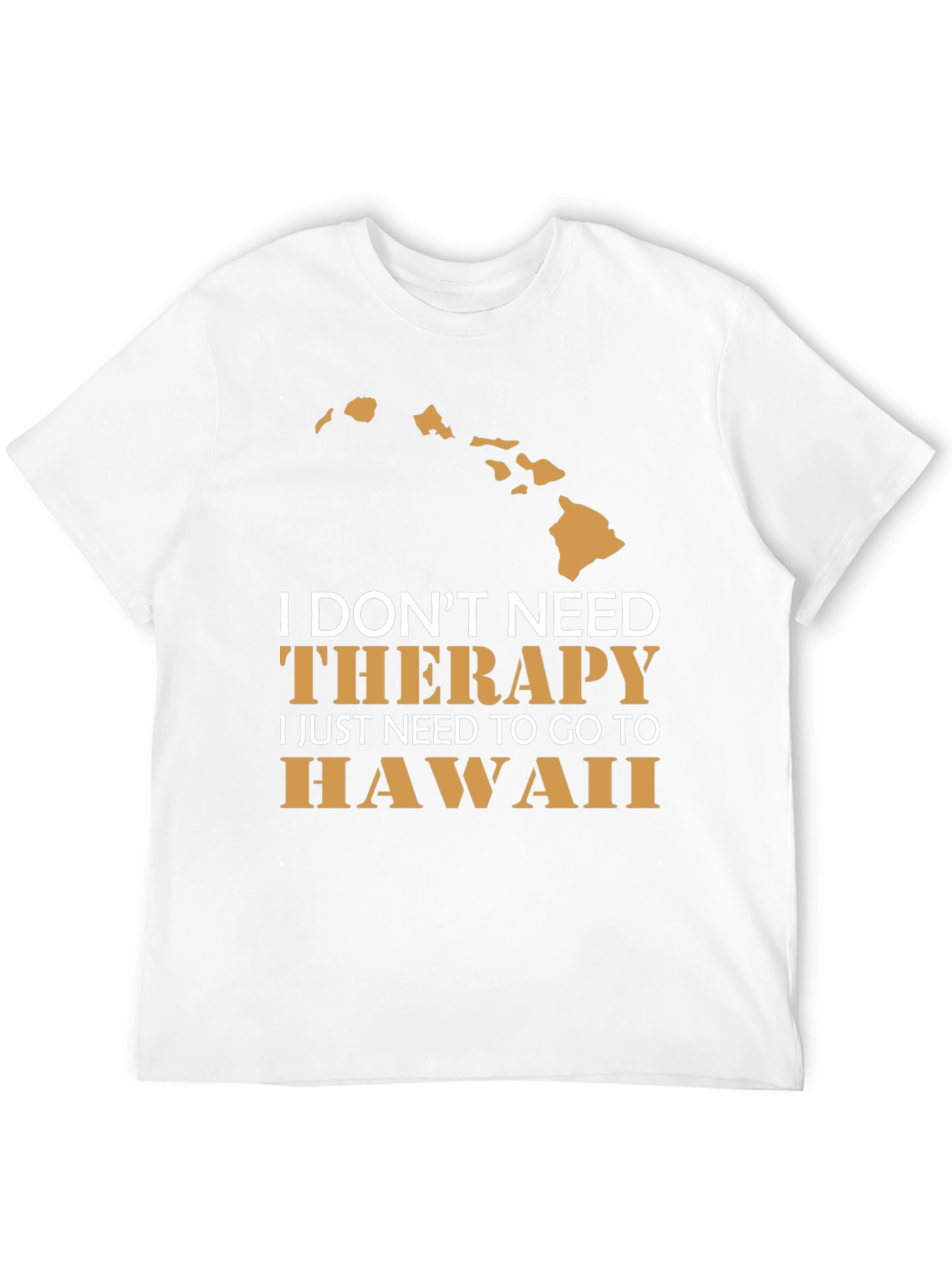 Hawaii Therapy T-Shirt Mens Black Graphic Tee