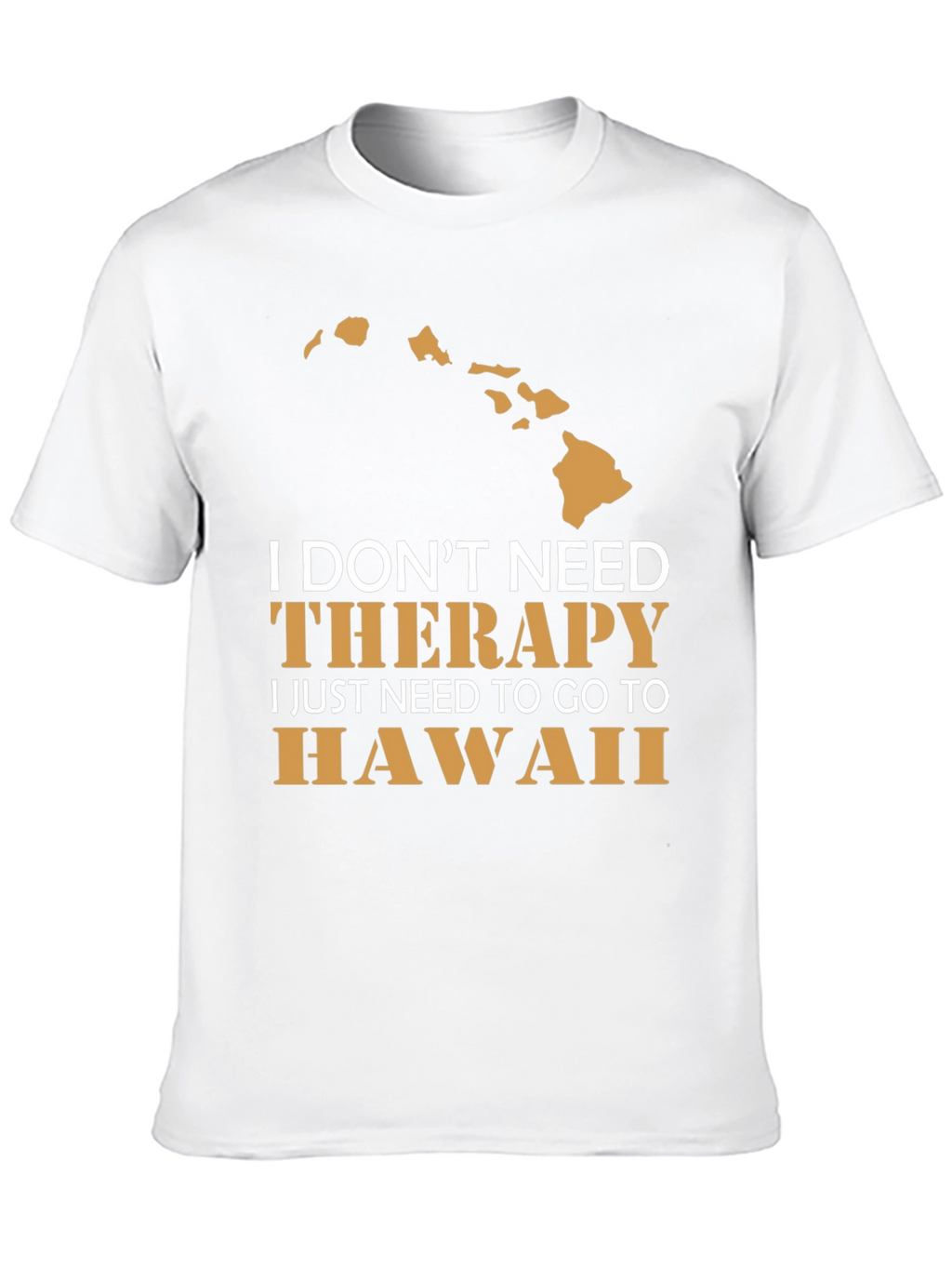 Hawaii Therapy T-Shirt Mens Black Graphic Tee