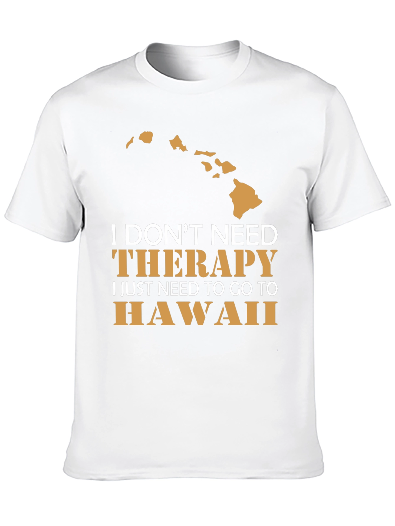 Hawaii Therapy T-Shirt Mens Black Graphic Tee