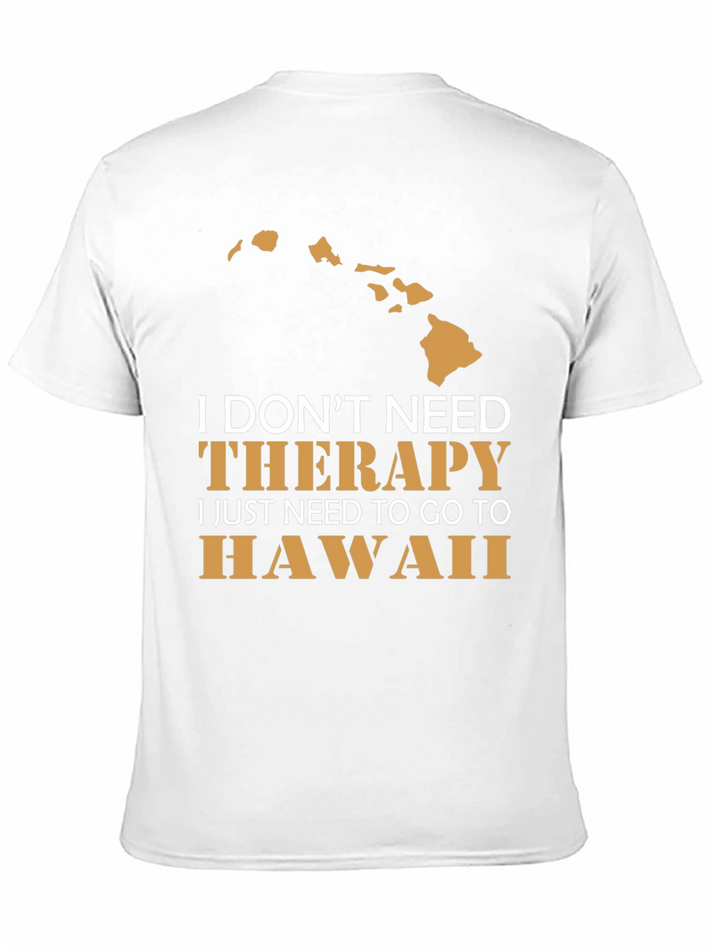 Hawaii Therapy T-Shirt Mens Black Graphic Tee