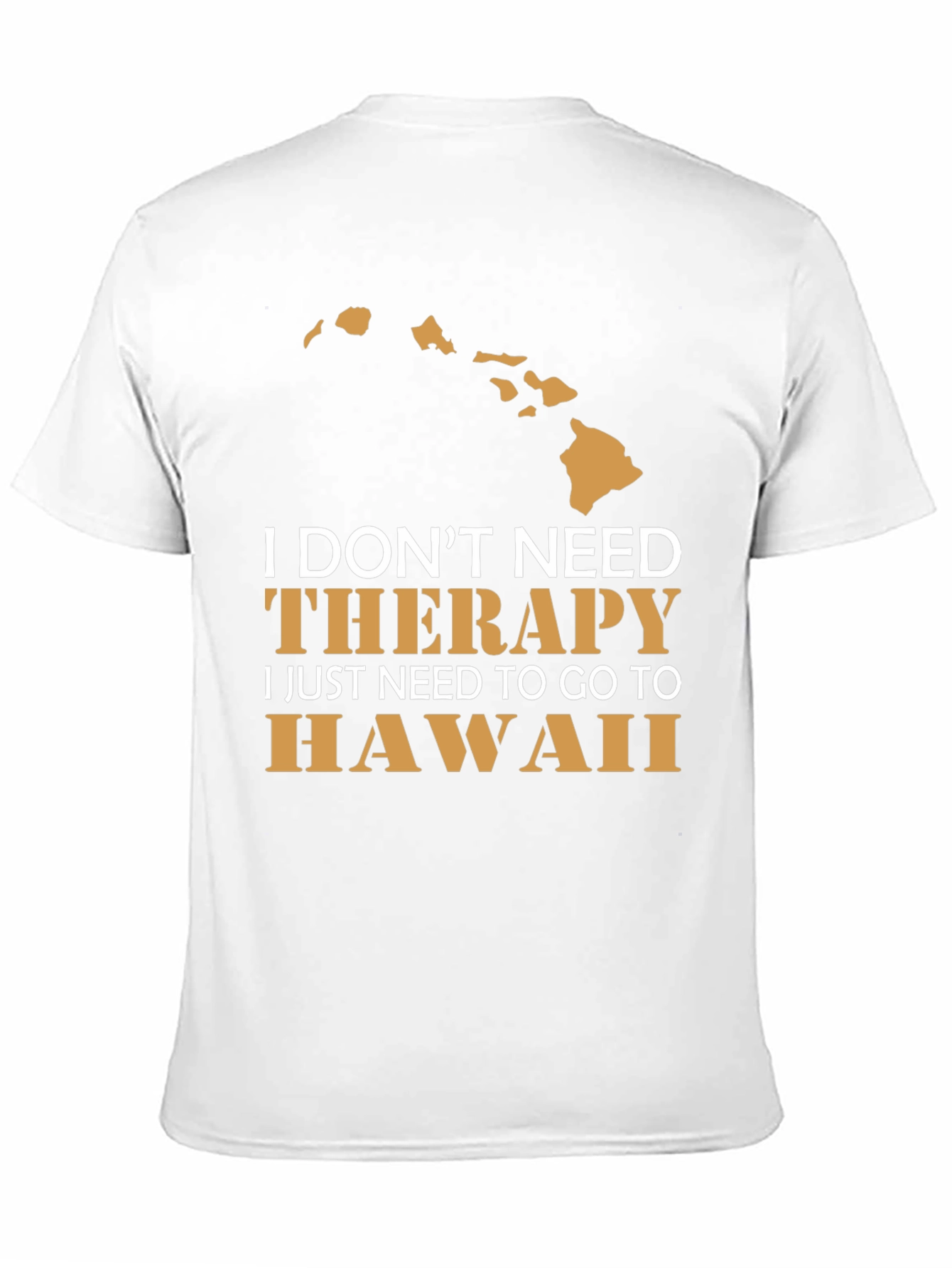 Hawaii Therapy T-Shirt Mens Black Graphic Tee