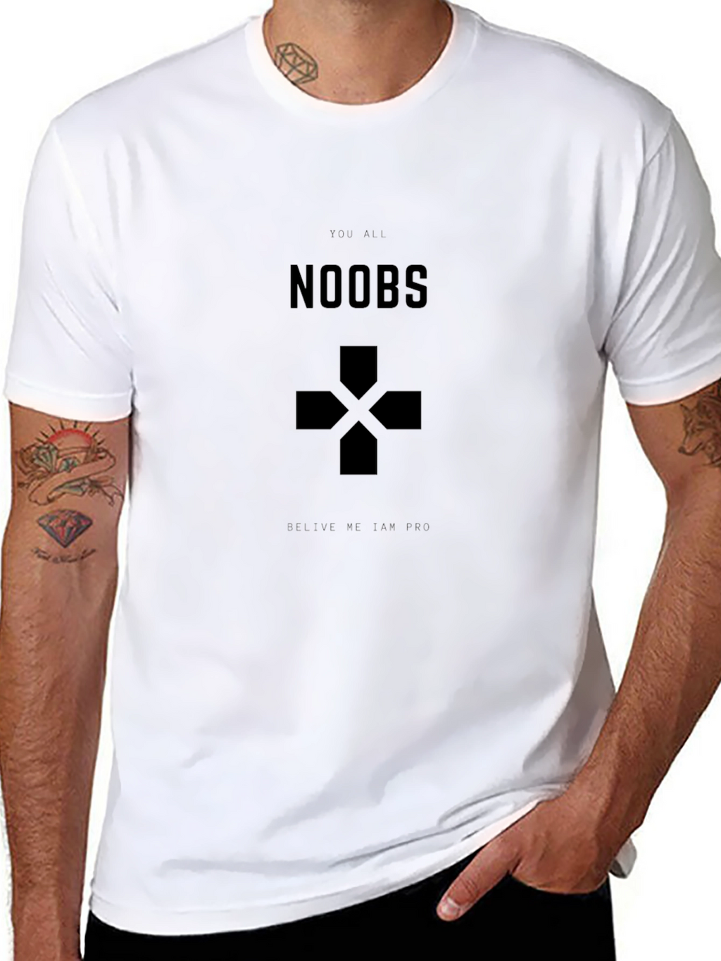 Gaming NOOBS T-Shirt - Black Cotton Tee