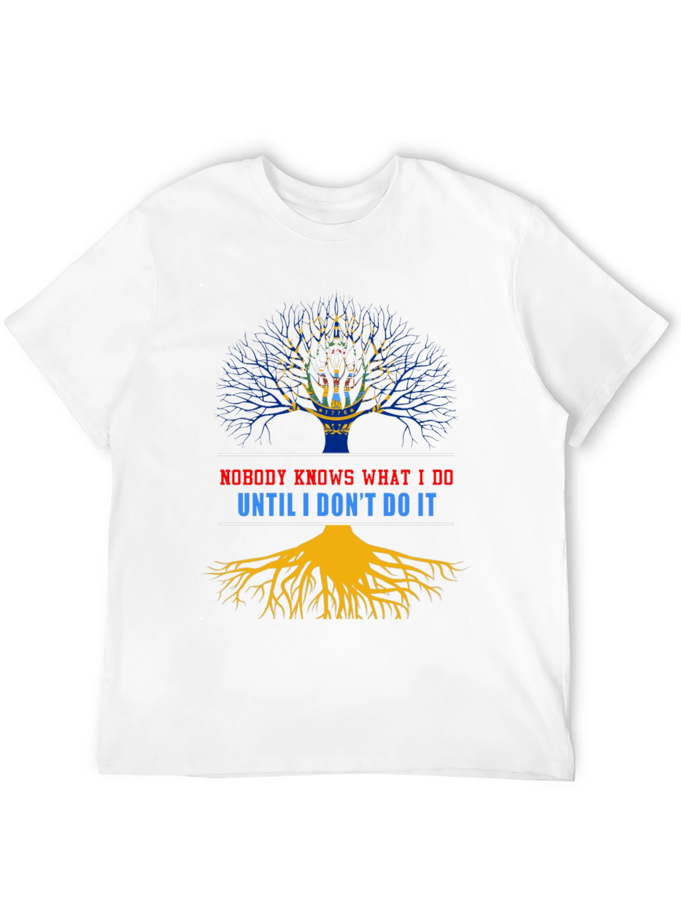 Nobody Knows What I Do Tree Graphic Tee