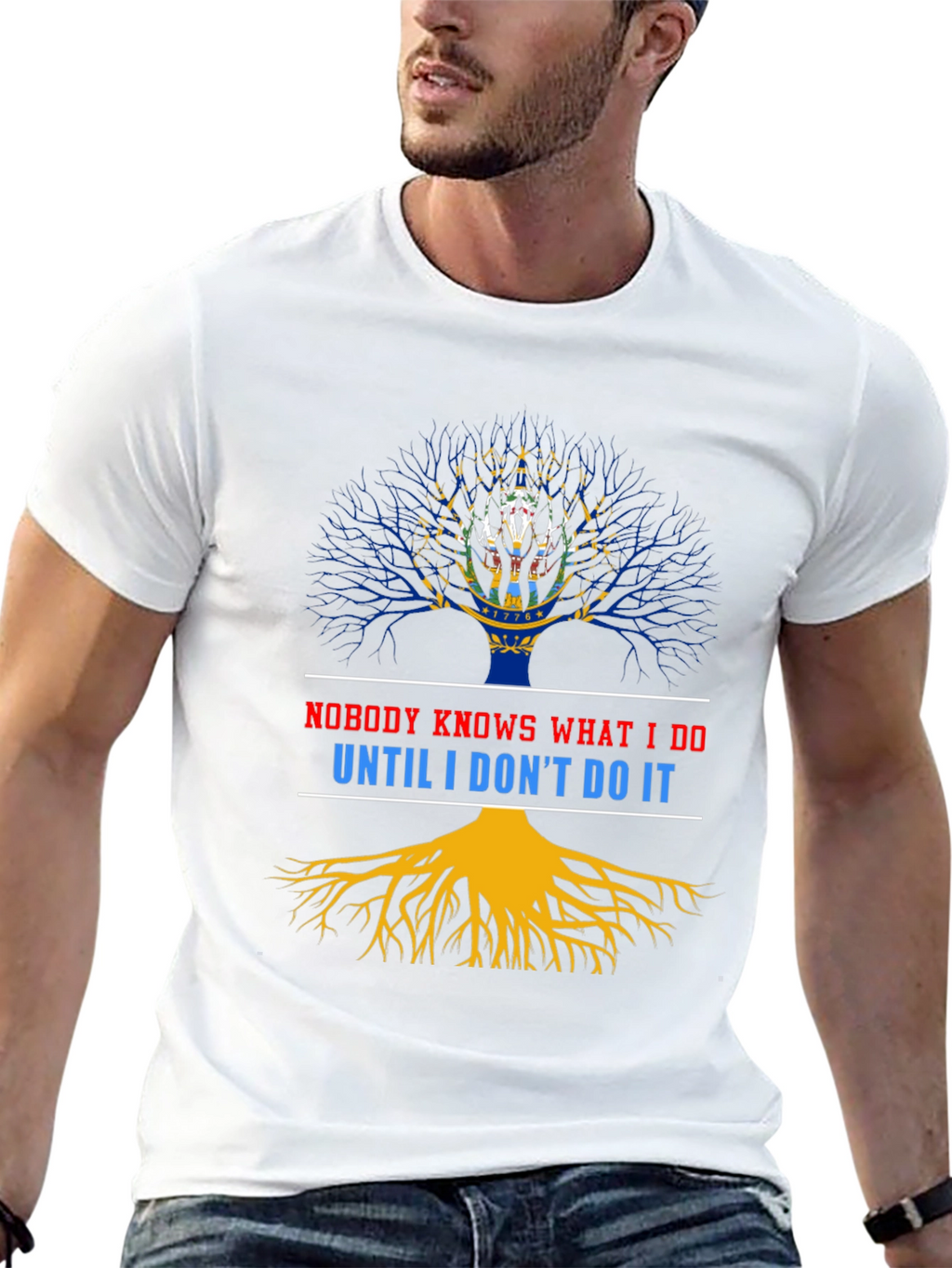 Nobody Knows What I Do Tree Graphic Tee