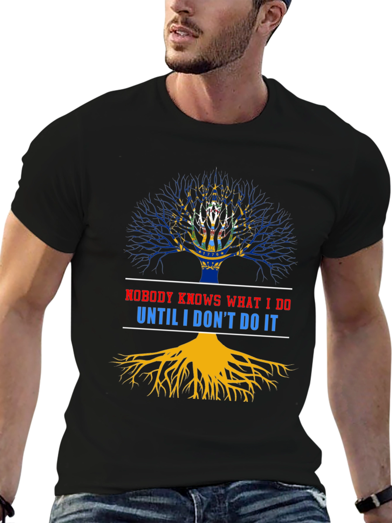 Nobody Knows What I Do Tree Graphic Tee