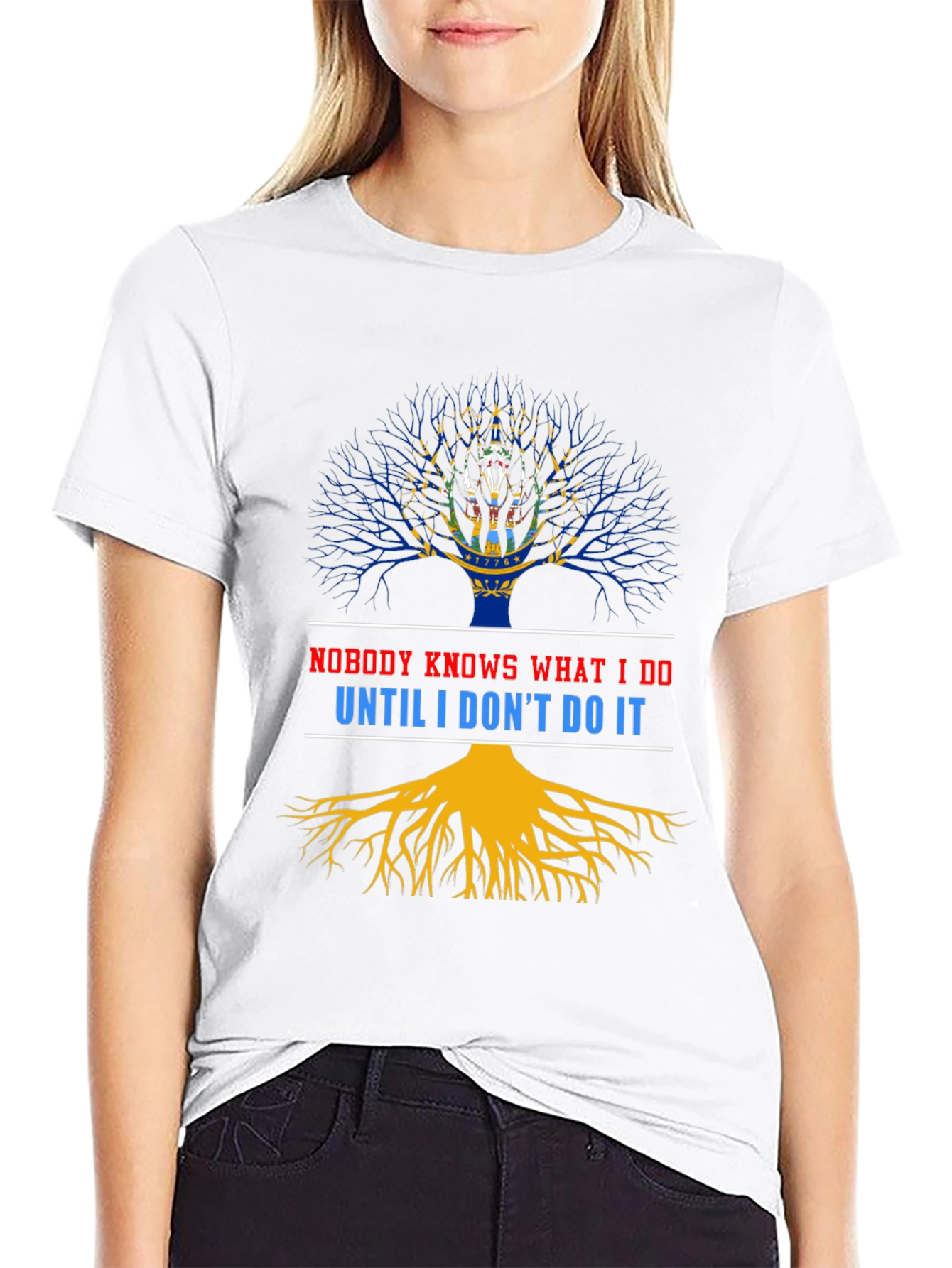 Nobody Knows What I Do Tree Graphic Tee