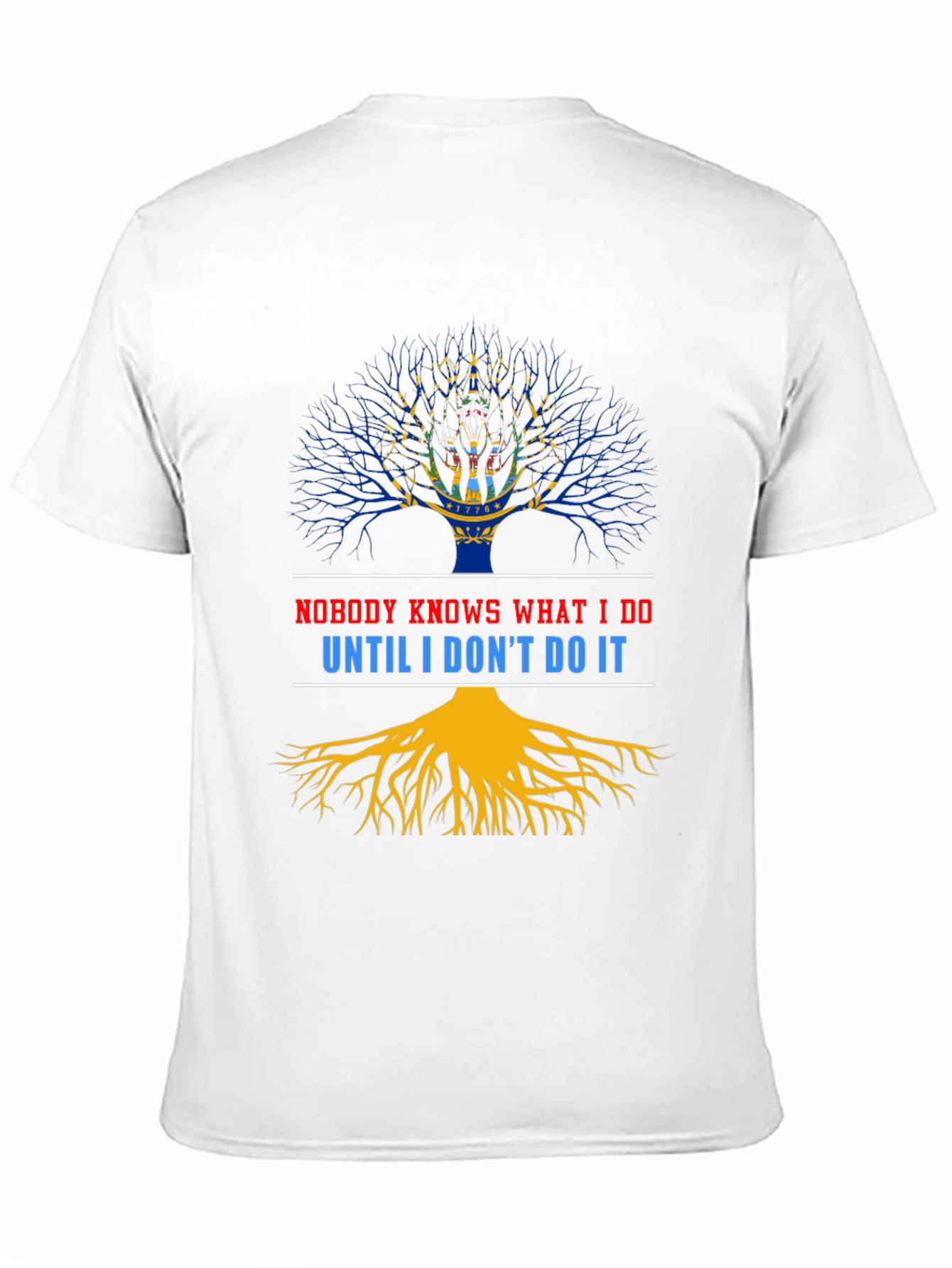Nobody Knows What I Do Tree Graphic Tee