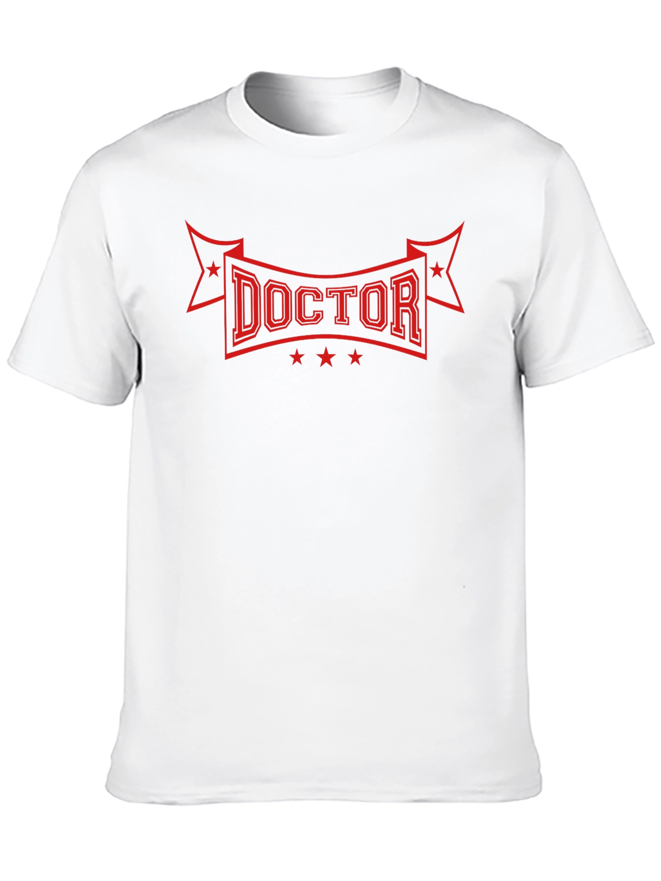 Doctor T-Shirt - Red Graphic Print