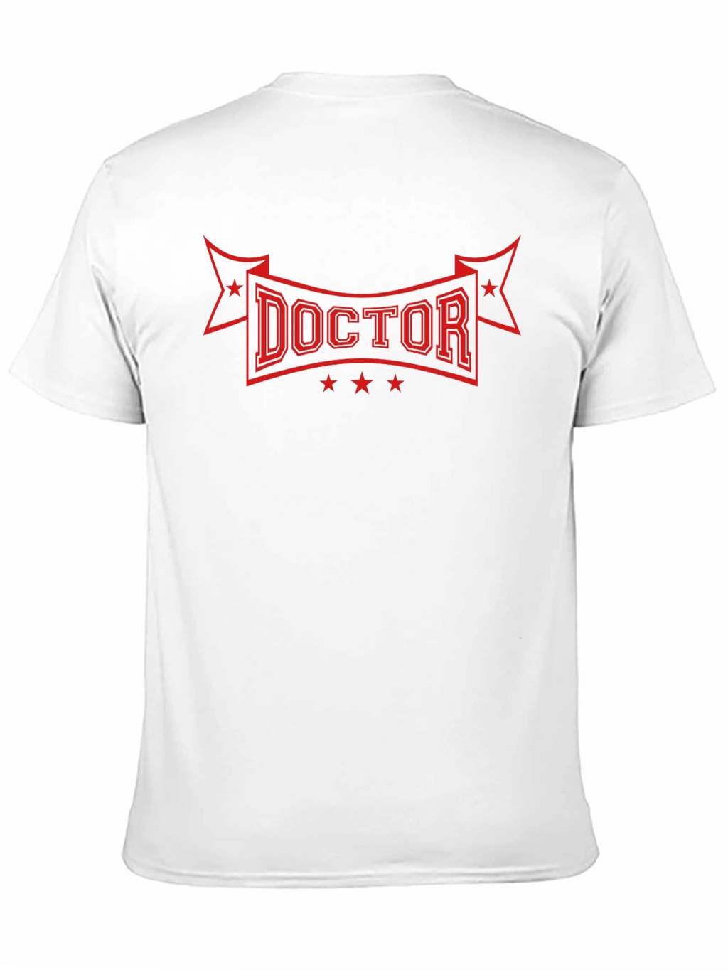 Doctor T-Shirt - Red Graphic Print