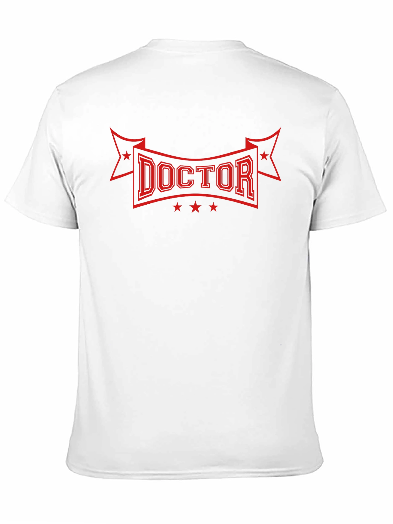 Doctor T-Shirt - Red Graphic Print