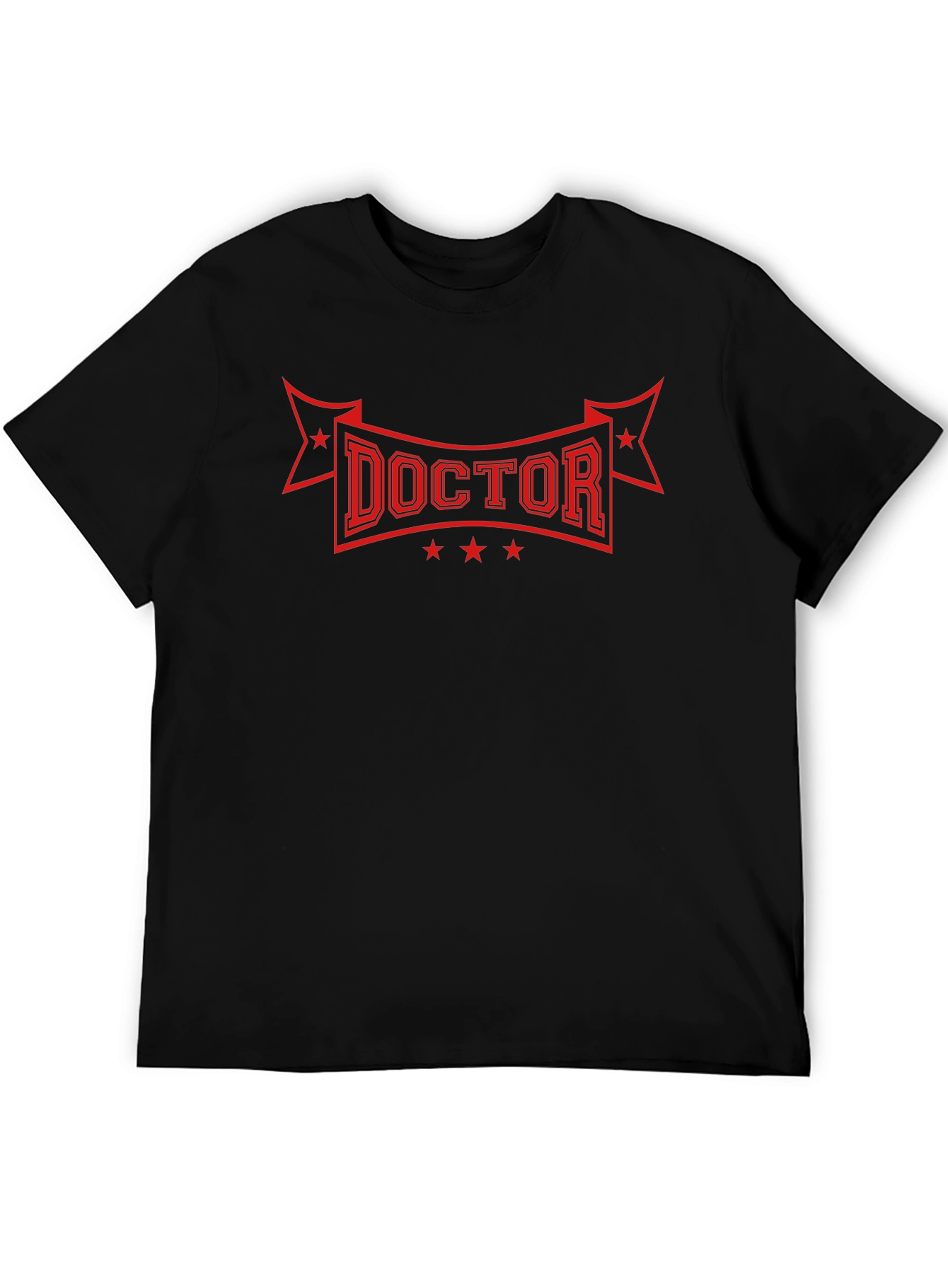 Doctor T-Shirt - Red Graphic Print
