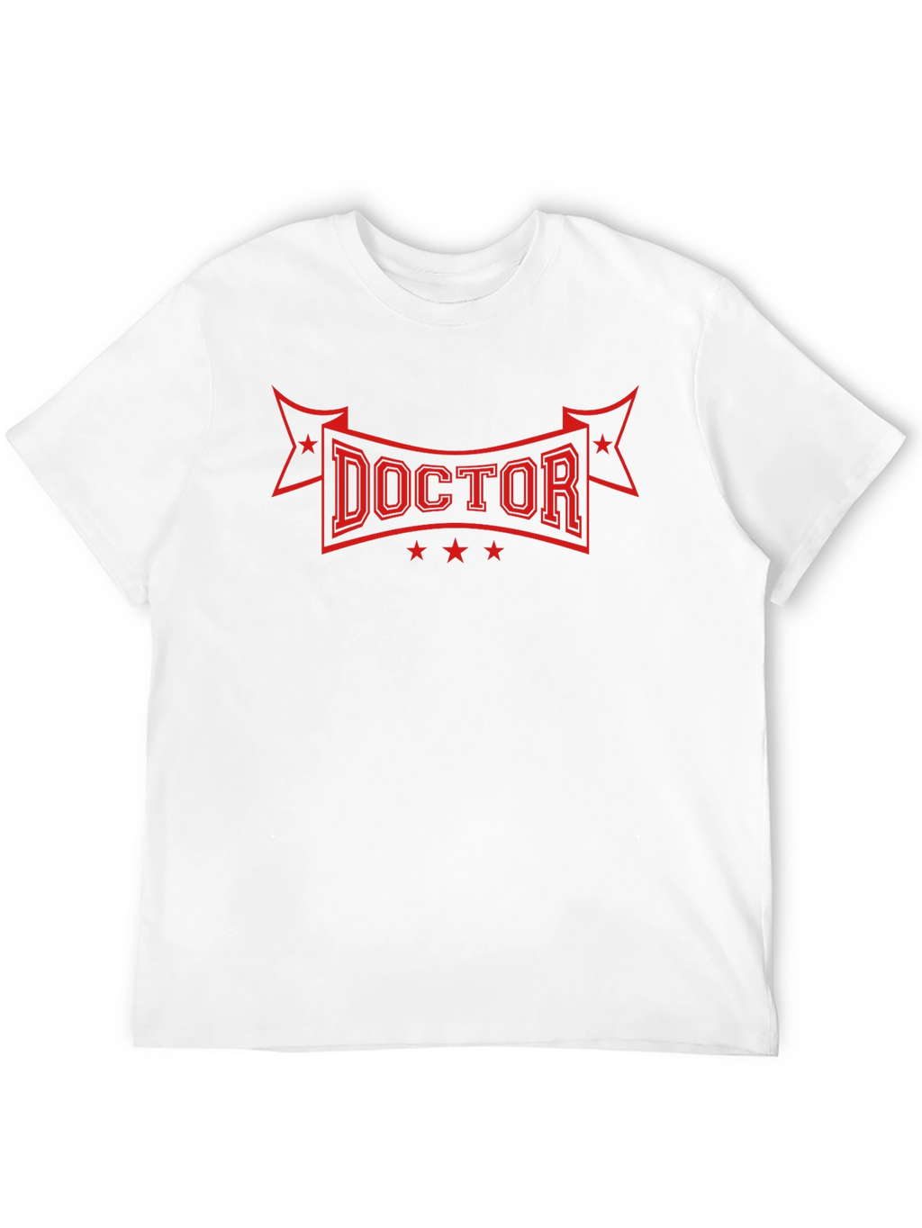 Doctor T-Shirt - Red Graphic Print