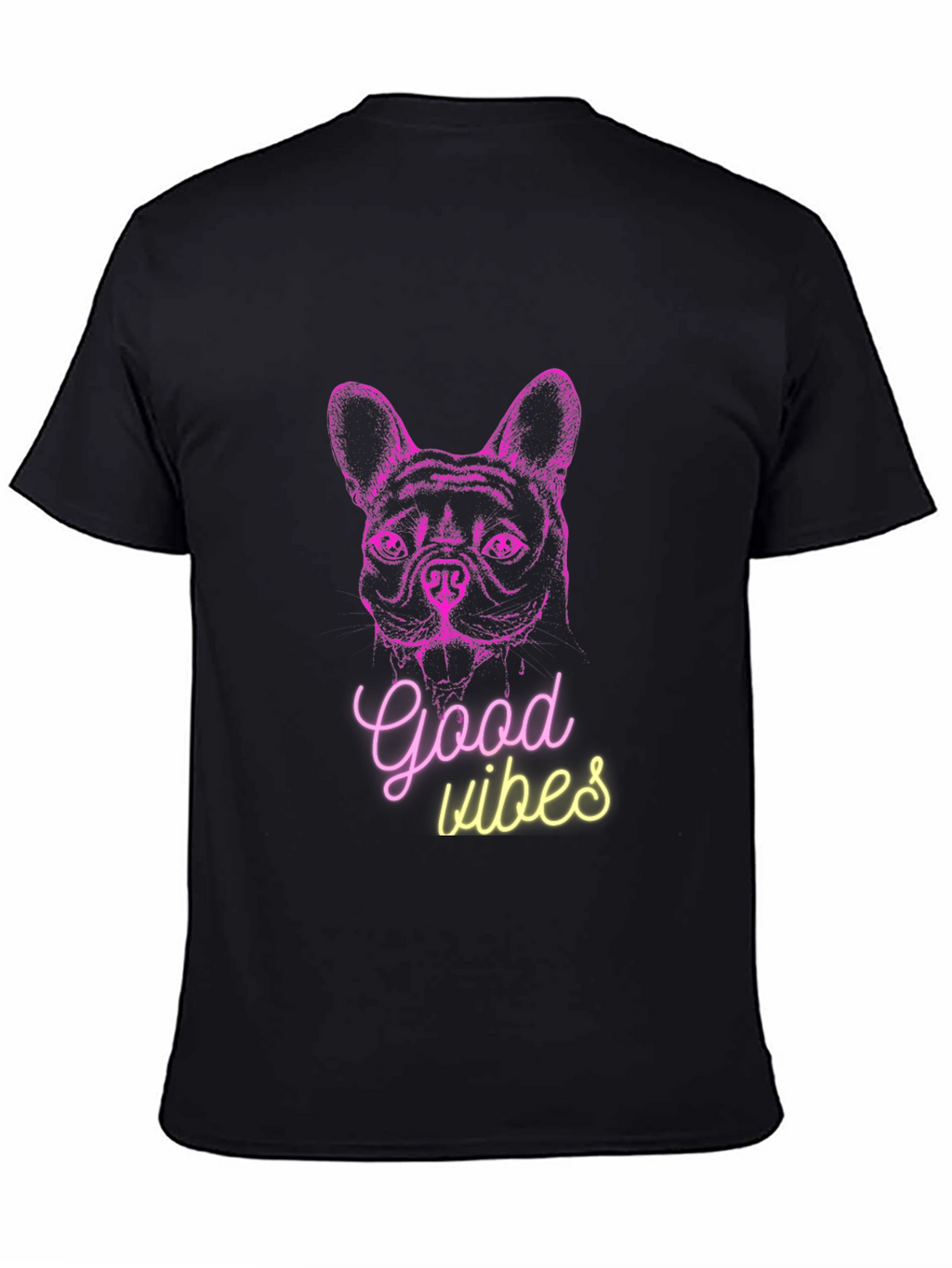 Good Vibes Dog Graphic T-Shirt