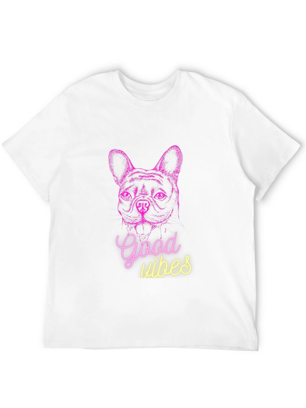 Good Vibes Dog Graphic T-Shirt
