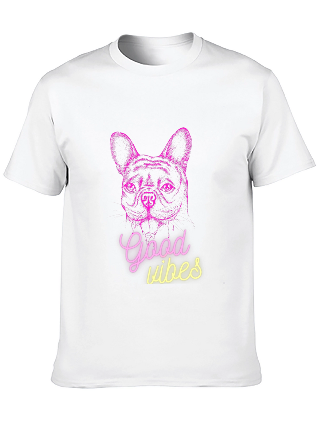 Good Vibes Dog Graphic T-Shirt