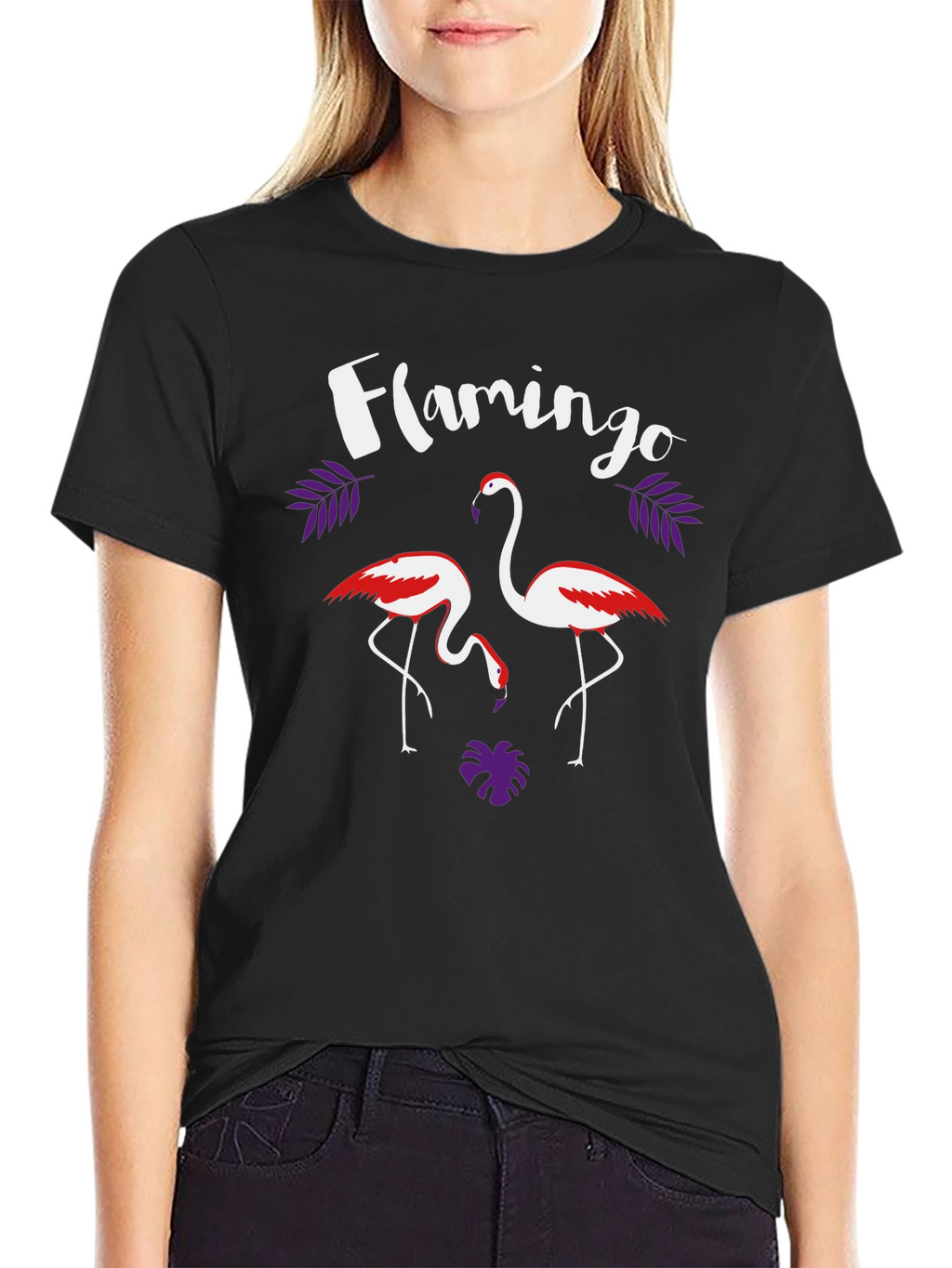 Flamingo Graphic T-Shirt - Tropical Style Tee
