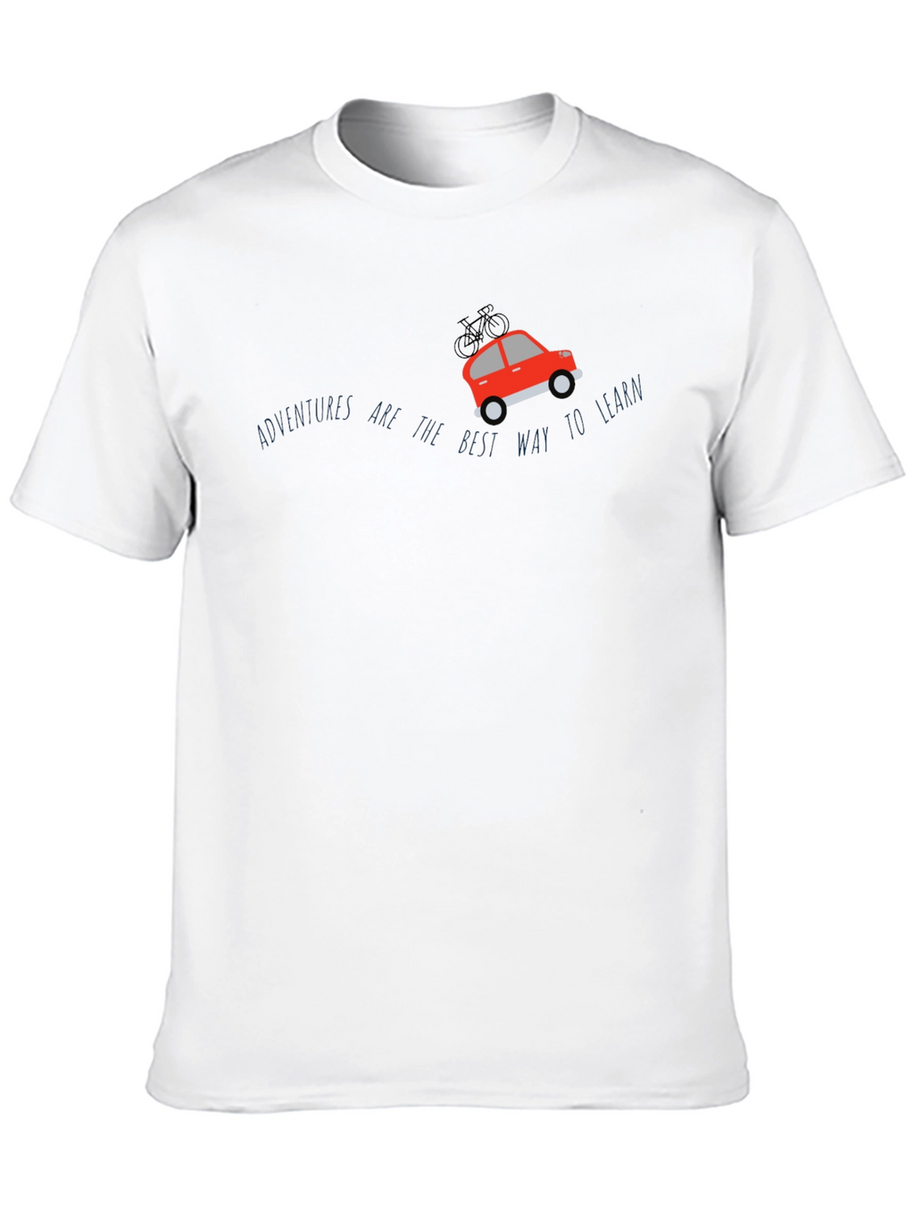 Adventure Awaits Graphic Tee - Stylish Black T-Shirt