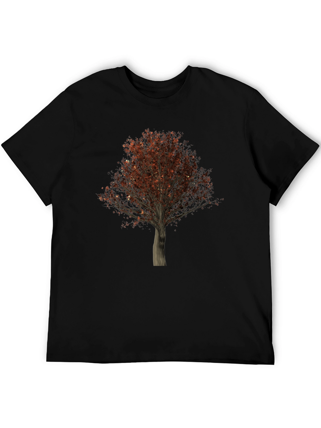 Tree Graphic Black T-Shirt - Nature Inspired Tee