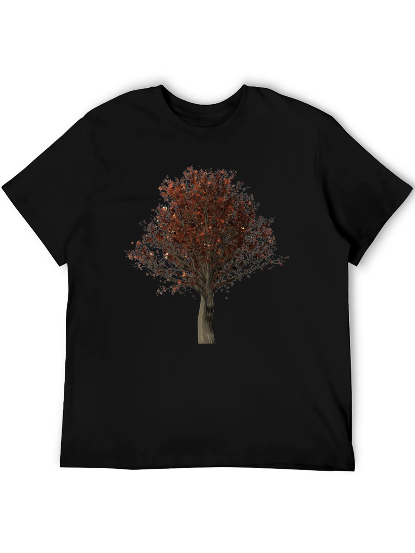 Tree Graphic Black T-Shirt - Nature Inspired Tee