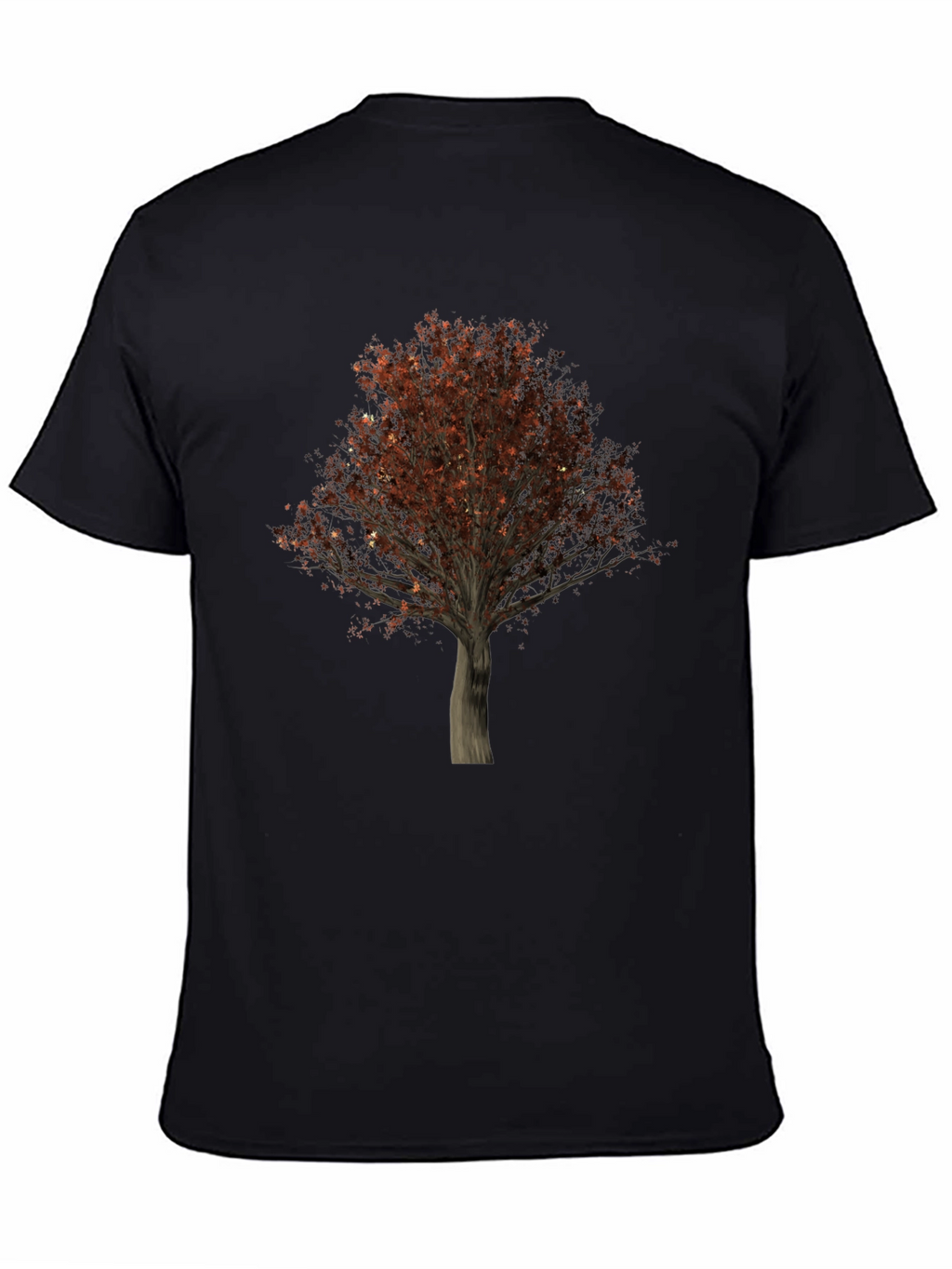 Tree Graphic Black T-Shirt - Nature Inspired Tee