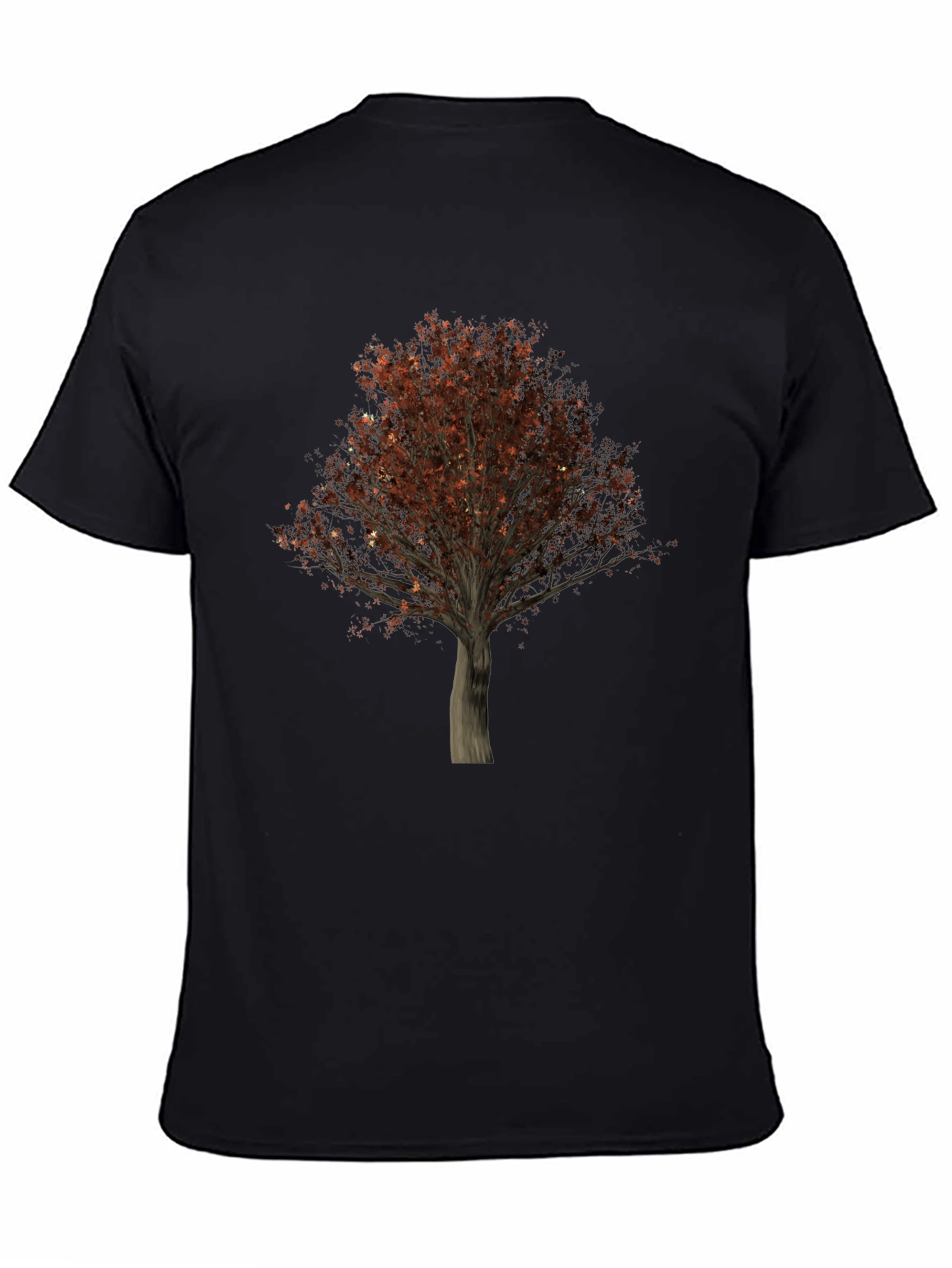 Tree Graphic Black T-Shirt - Nature Inspired Tee
