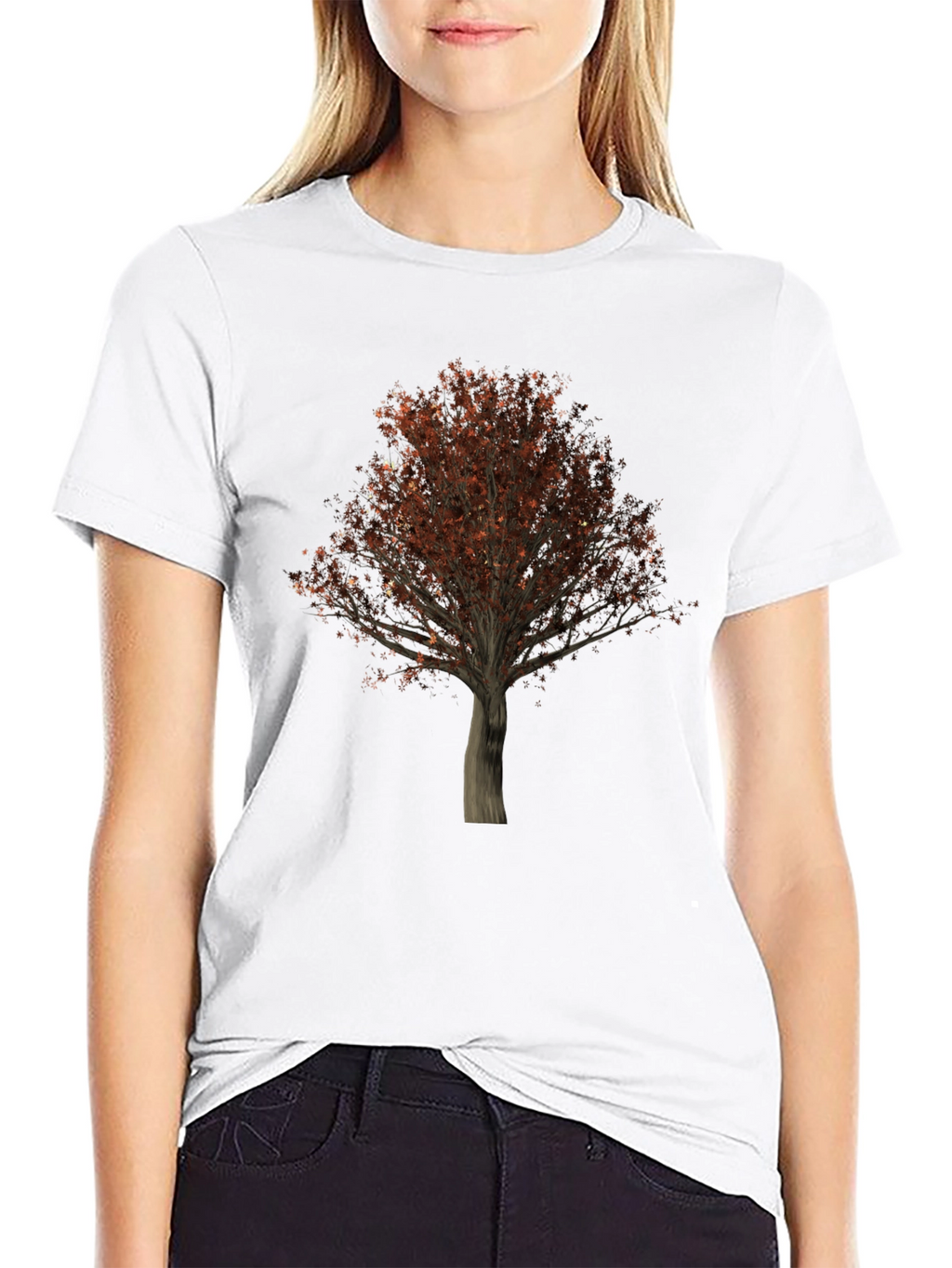 Tree Graphic Black T-Shirt - Nature Inspired Tee