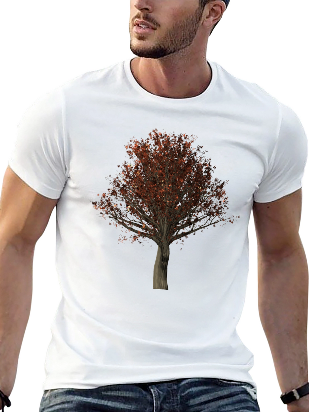 Tree Graphic Black T-Shirt - Nature Inspired Tee