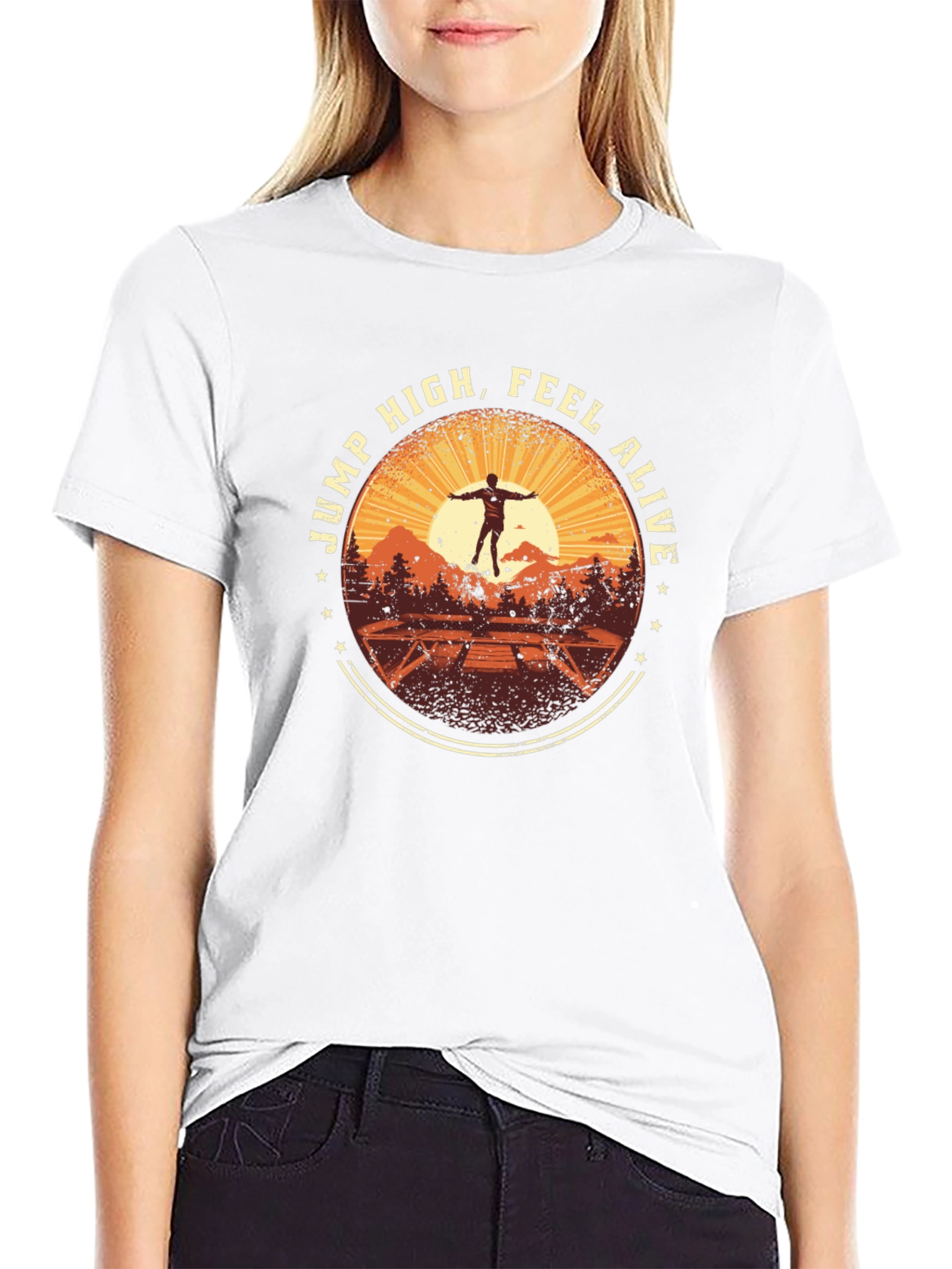 Jump High Feel Alive Graphic Tee