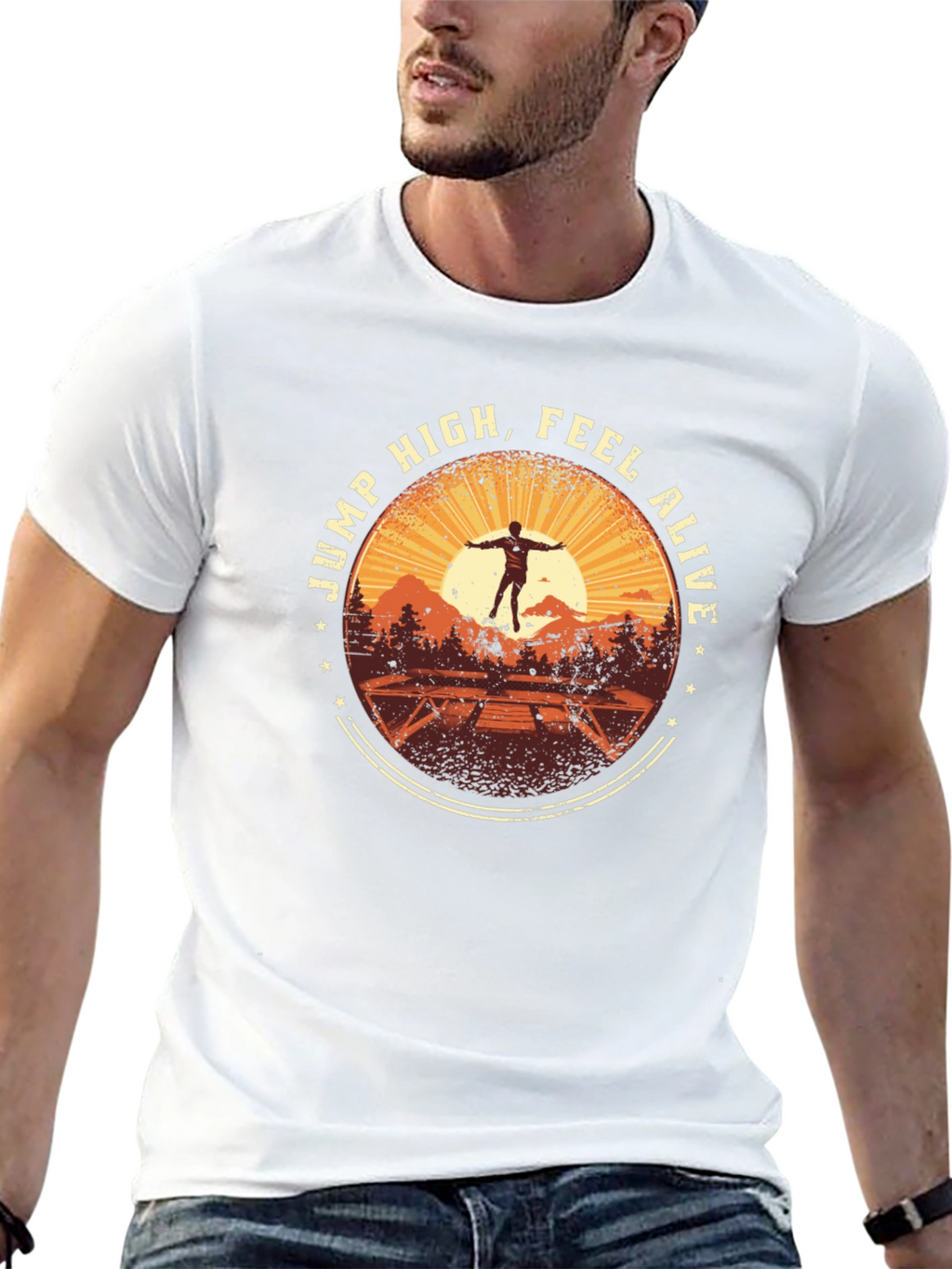 Jump High Feel Alive Graphic Tee