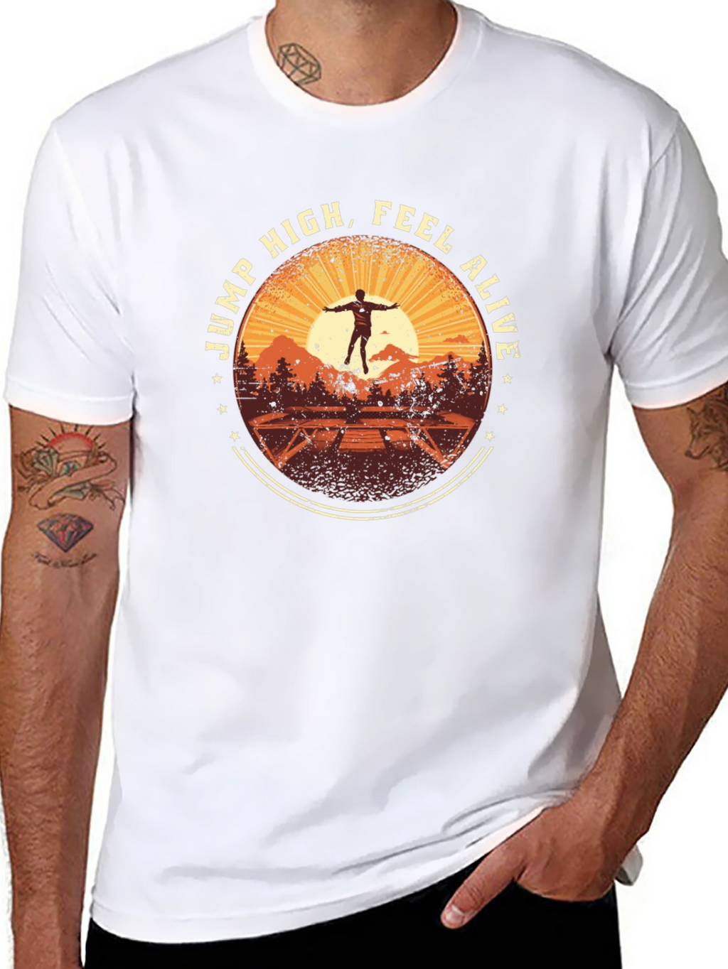Jump High Feel Alive Graphic Tee