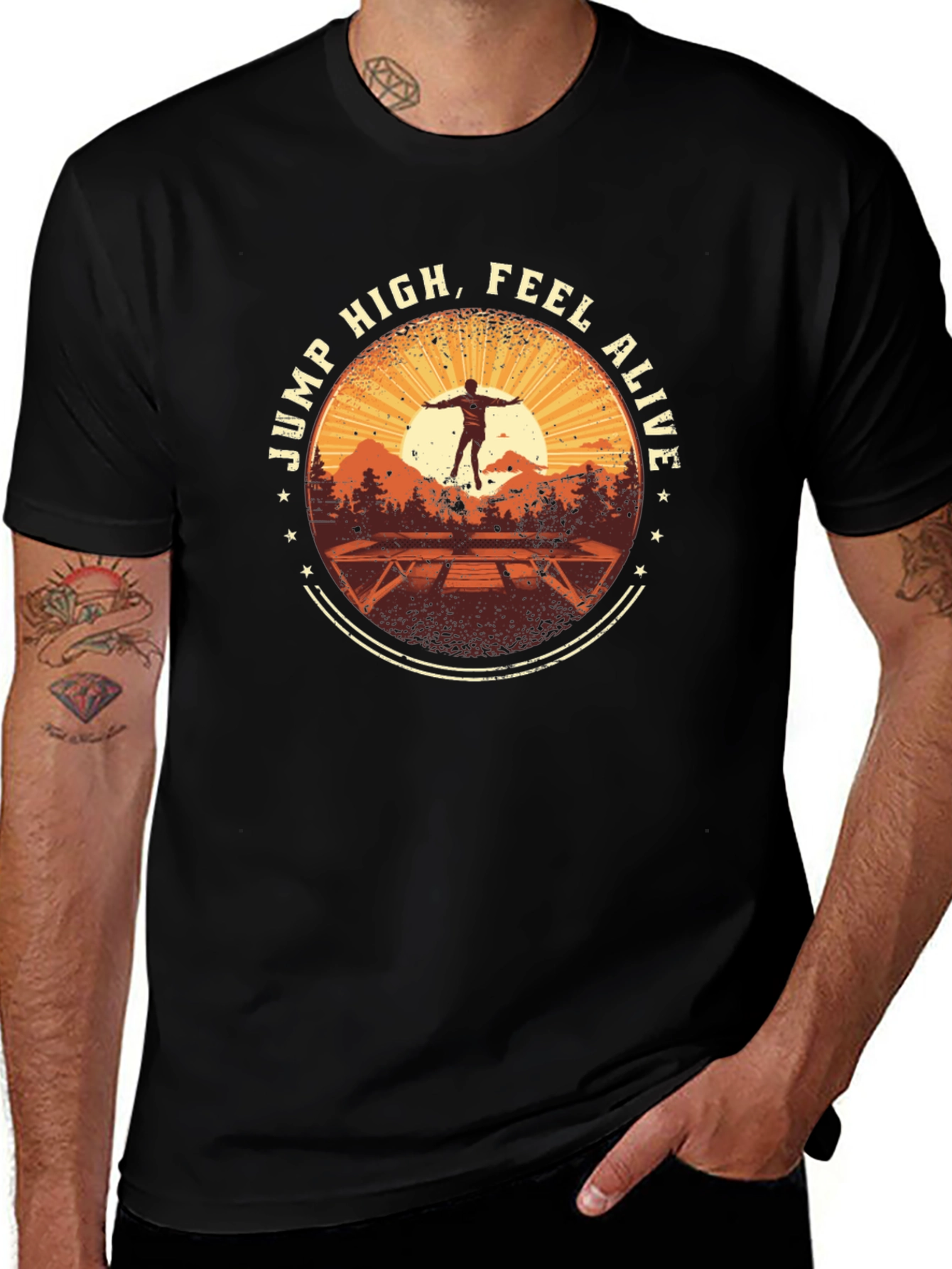 Jump High Feel Alive Graphic Tee