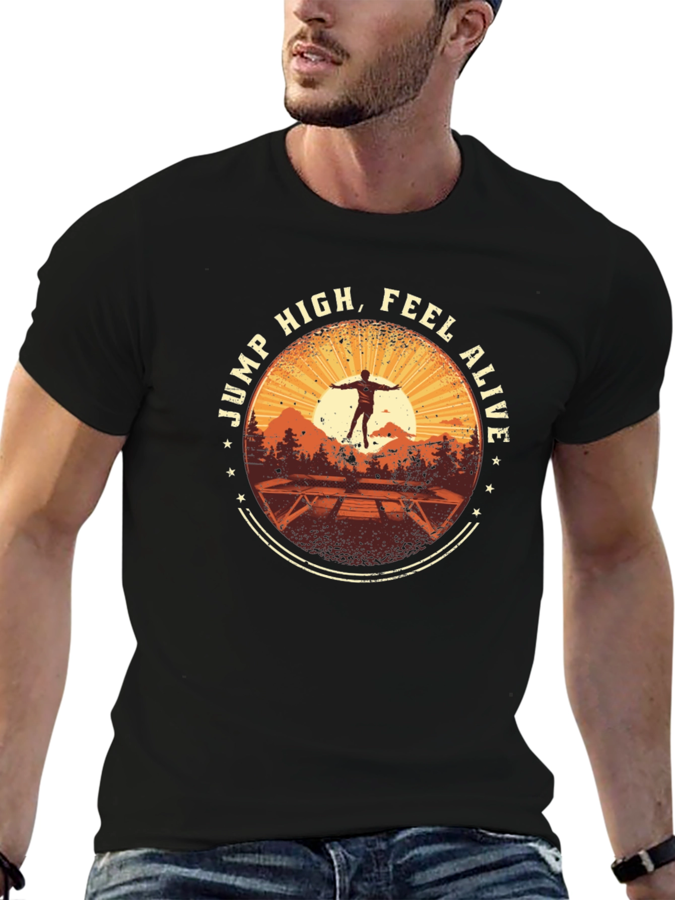 Jump High Feel Alive Graphic Tee