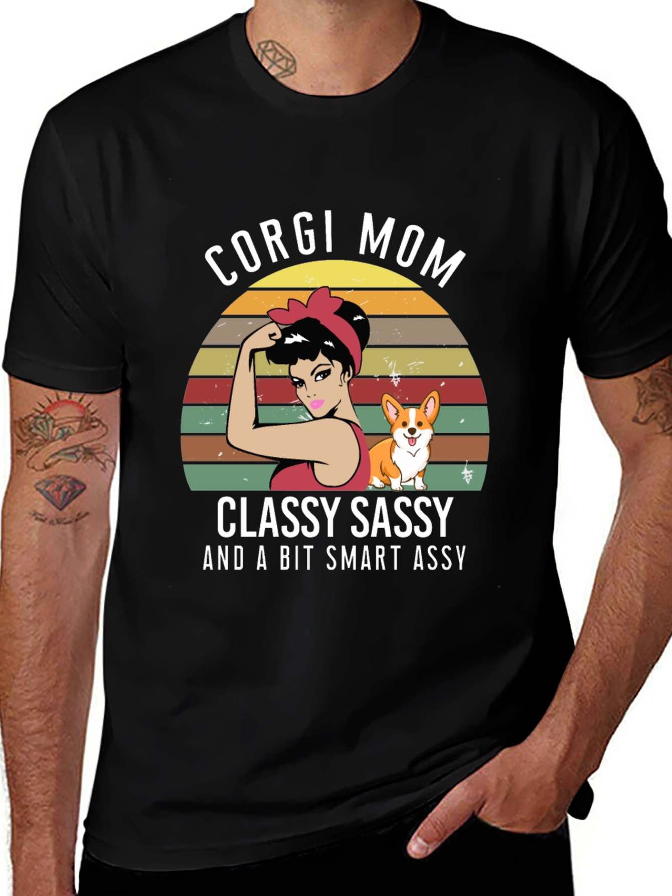 Corgi Mom T-Shirt - Classy Sassy Smart Assy