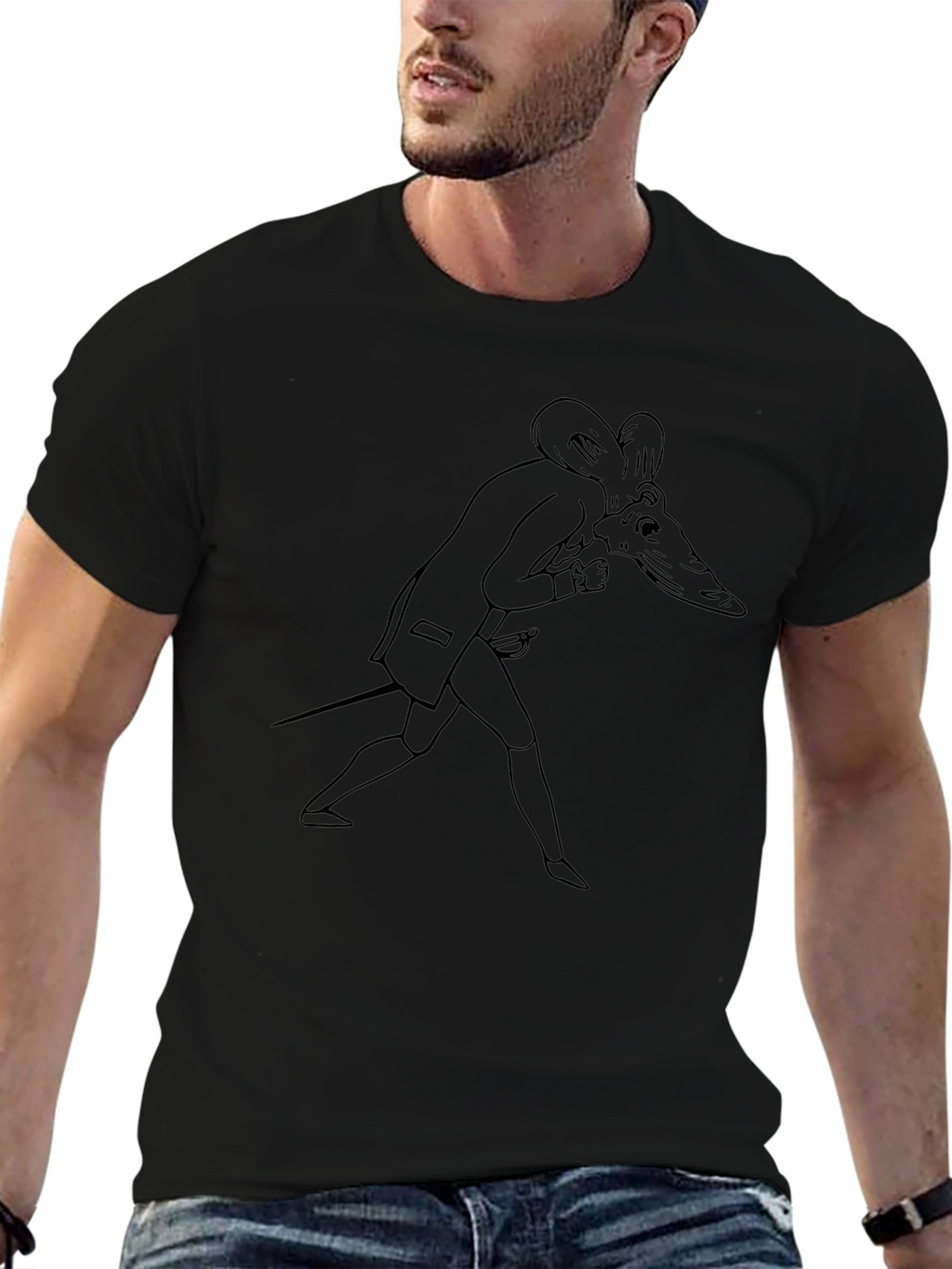 Mouse Duelist Graphic Tee - Black