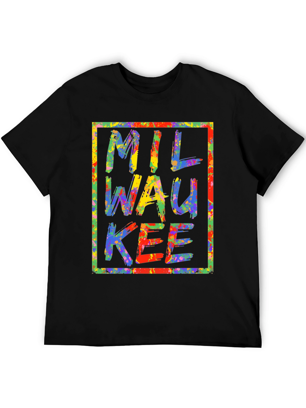 Milwaukee Splatter Paint Graphic Tee - Unique City Pride
