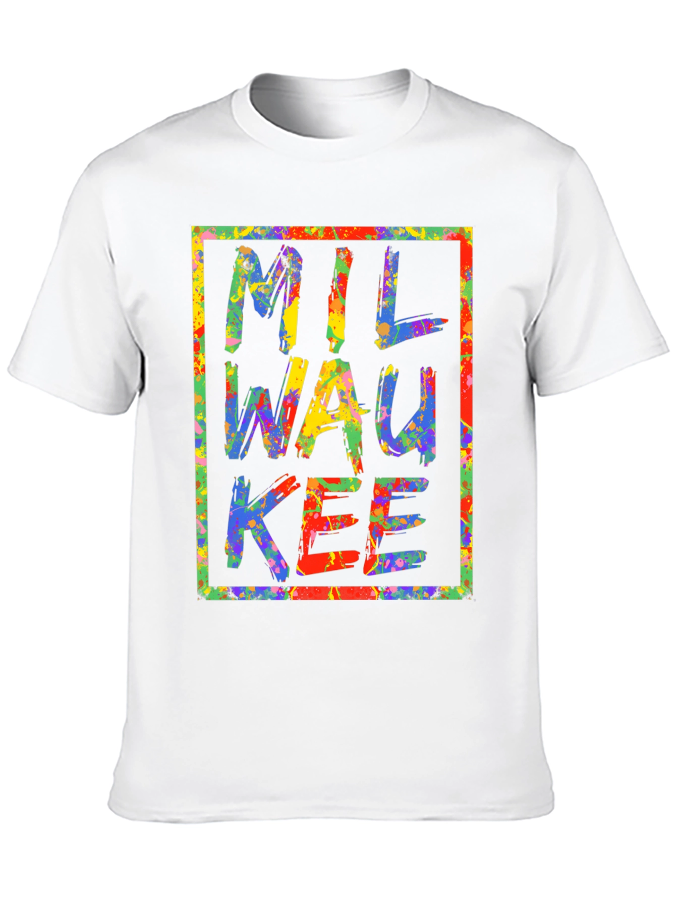 Milwaukee Splatter Paint Graphic Tee - Unique City Pride