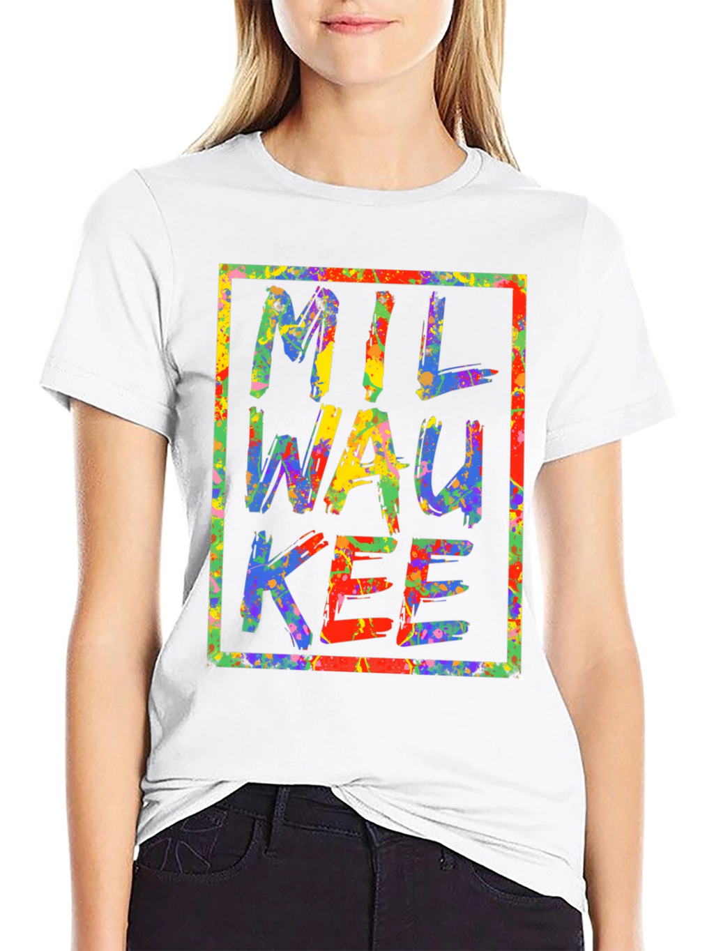 Milwaukee Splatter Paint Graphic Tee - Unique City Pride