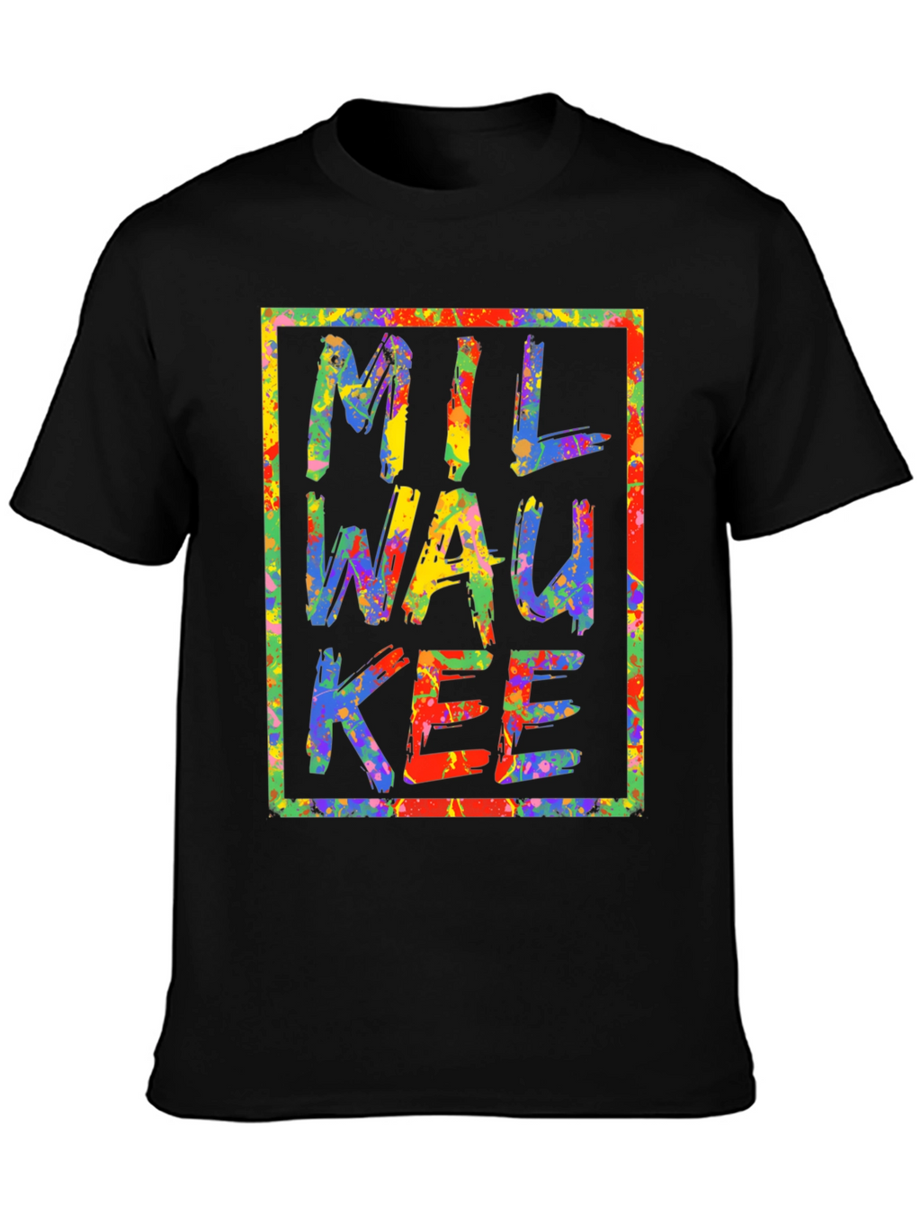 Milwaukee Splatter Paint Graphic Tee - Unique City Pride