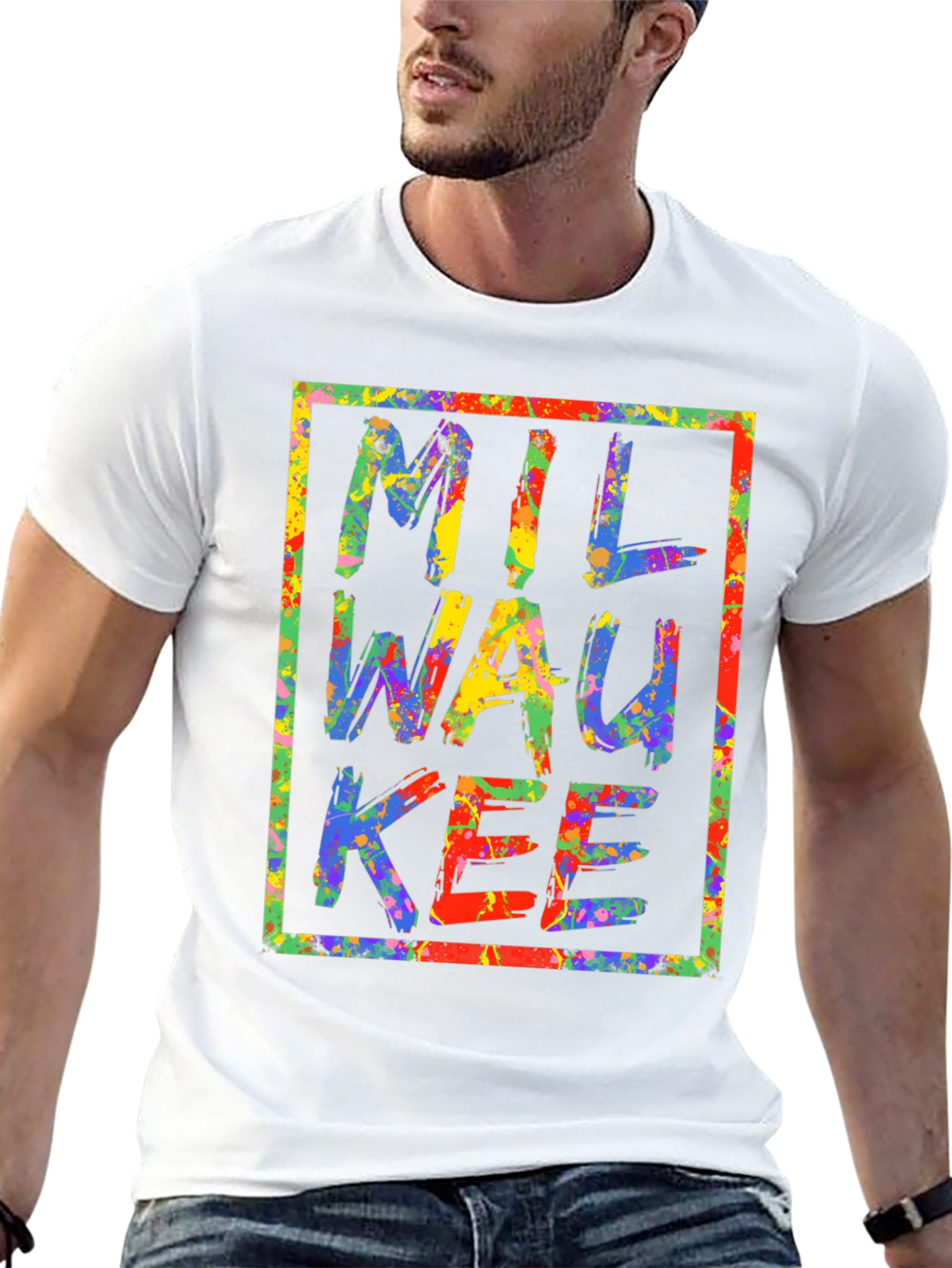 Milwaukee Splatter Paint Graphic Tee - Unique City Pride