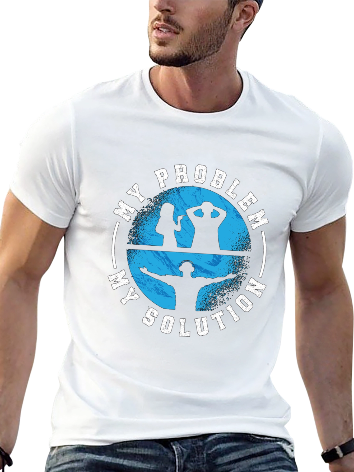 My Problem My Solution Black Graphic T-Shirt