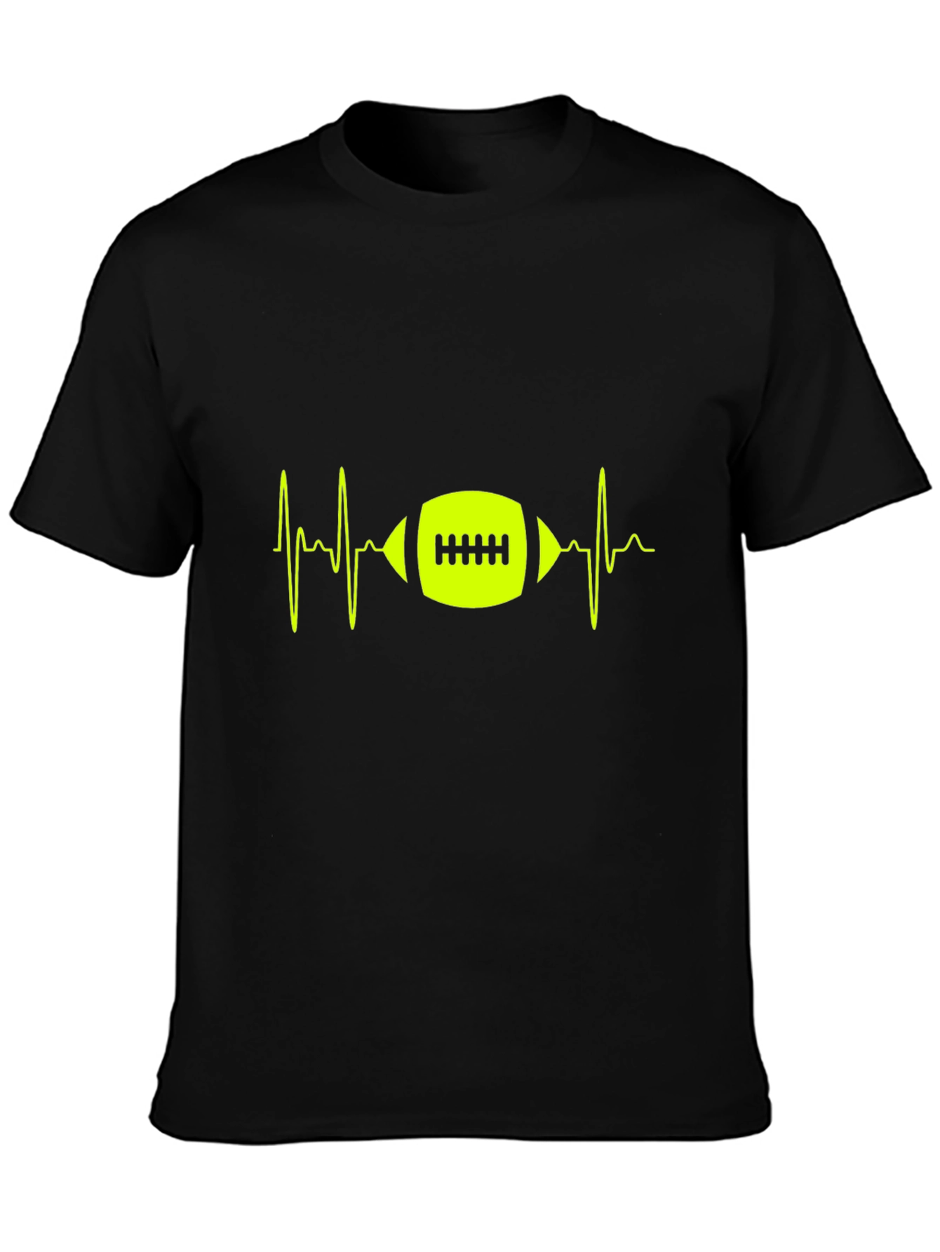 Football Heartbeat Graphic Tee