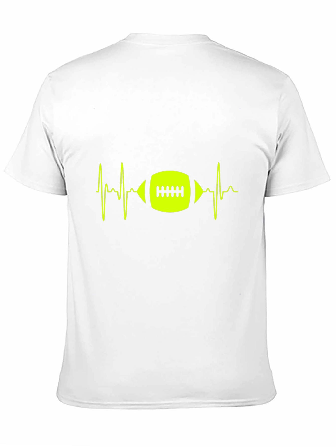 Football Heartbeat Graphic Tee
